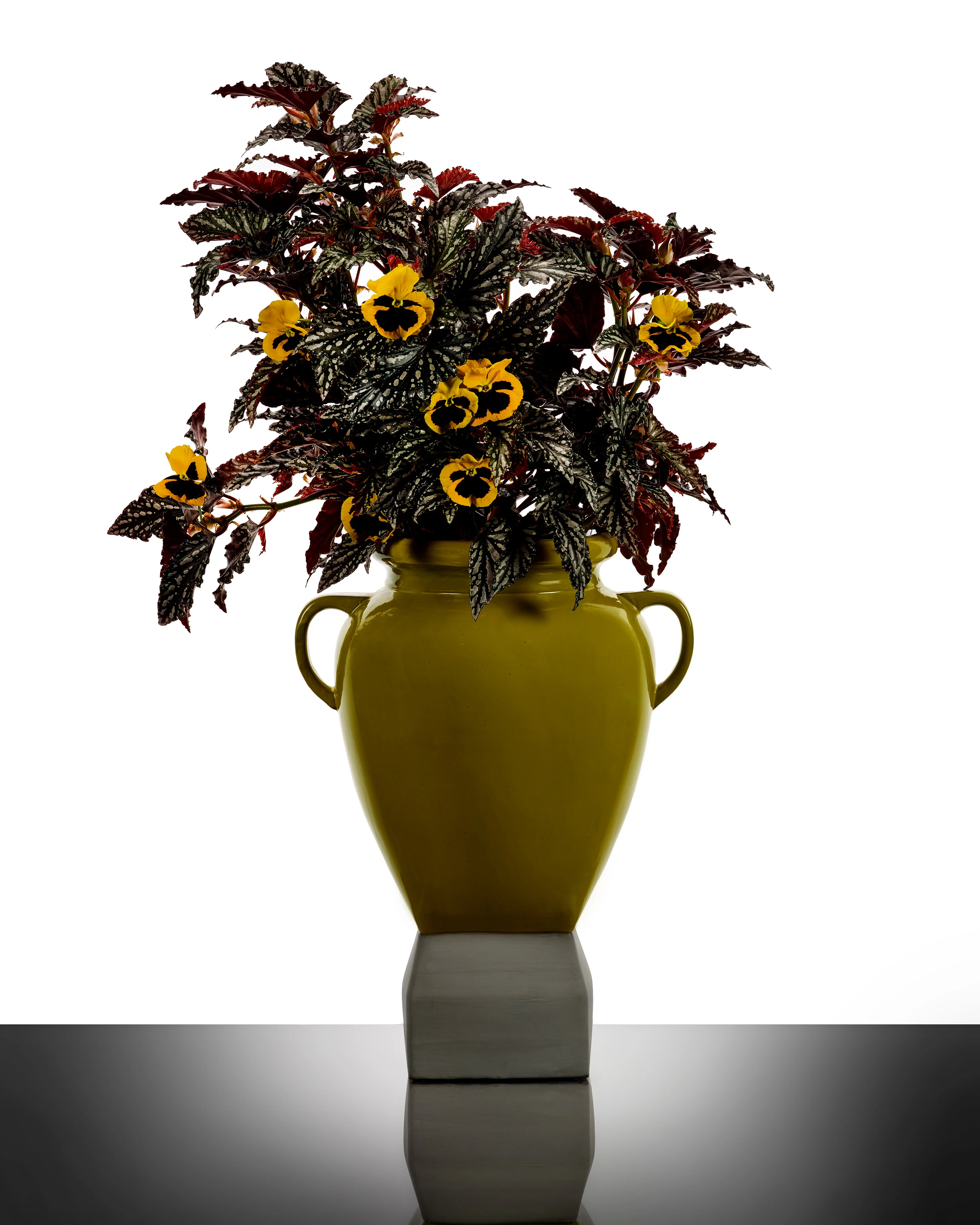 Flower pot 09 yellow - grey Rosamar - Image 2