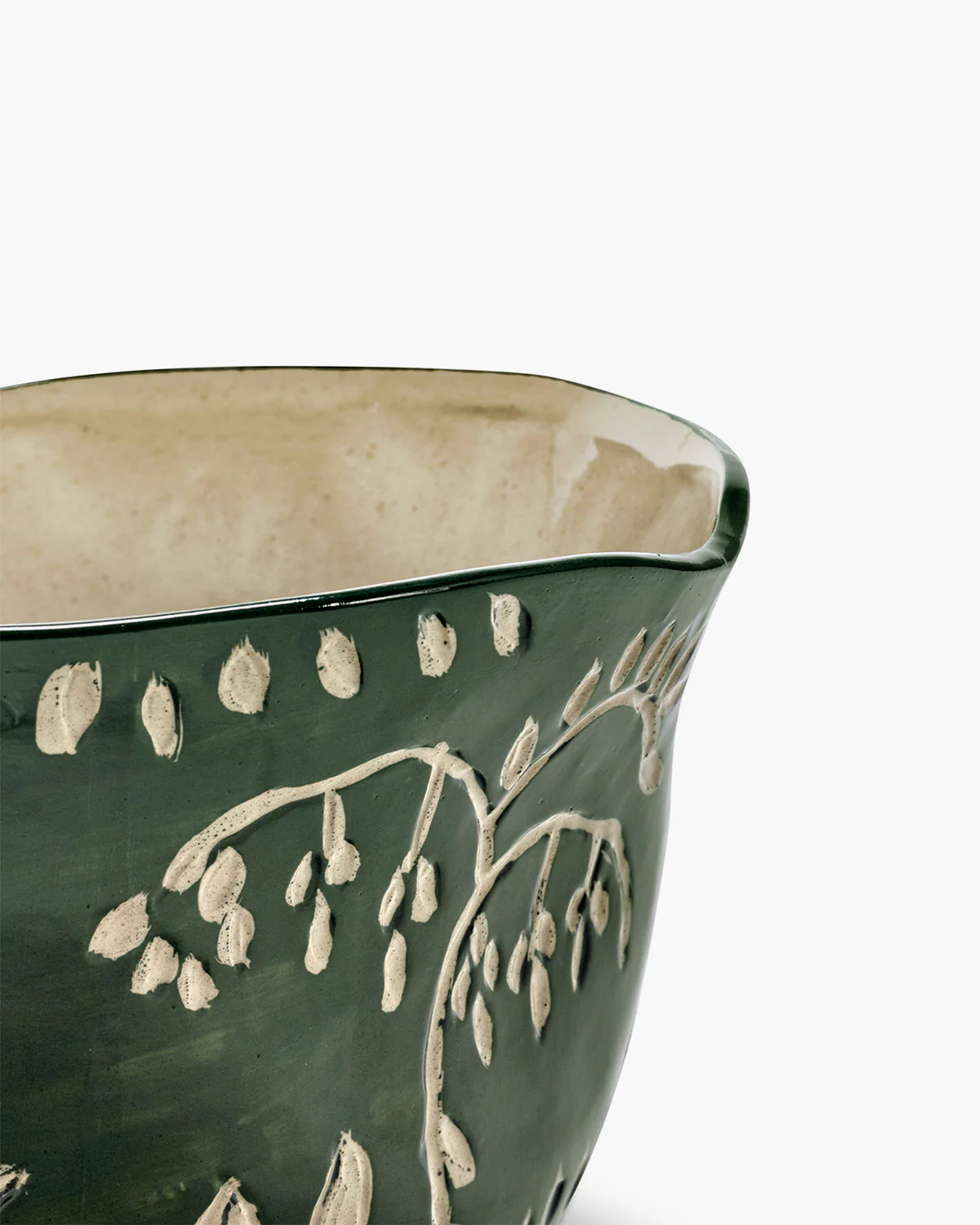 Flowerpot 09 green - beige - Image 3