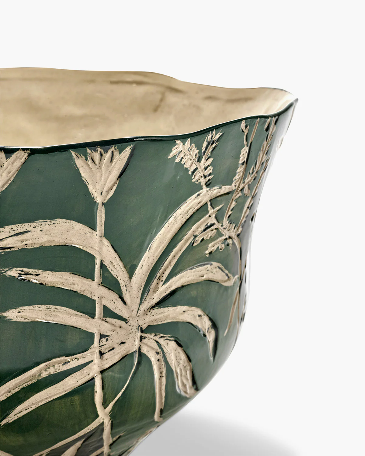 Flowerpot 10 green - beige - Image 3