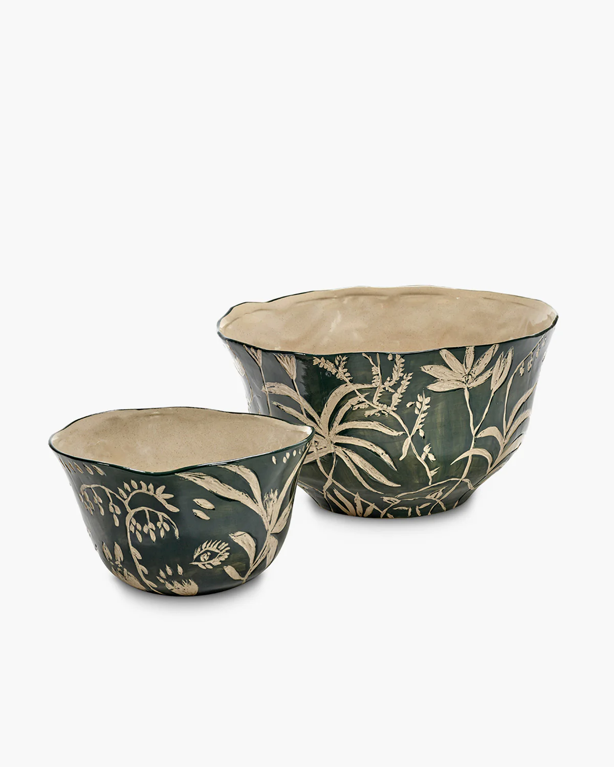Flowerpot 10 green - beige - Image 4