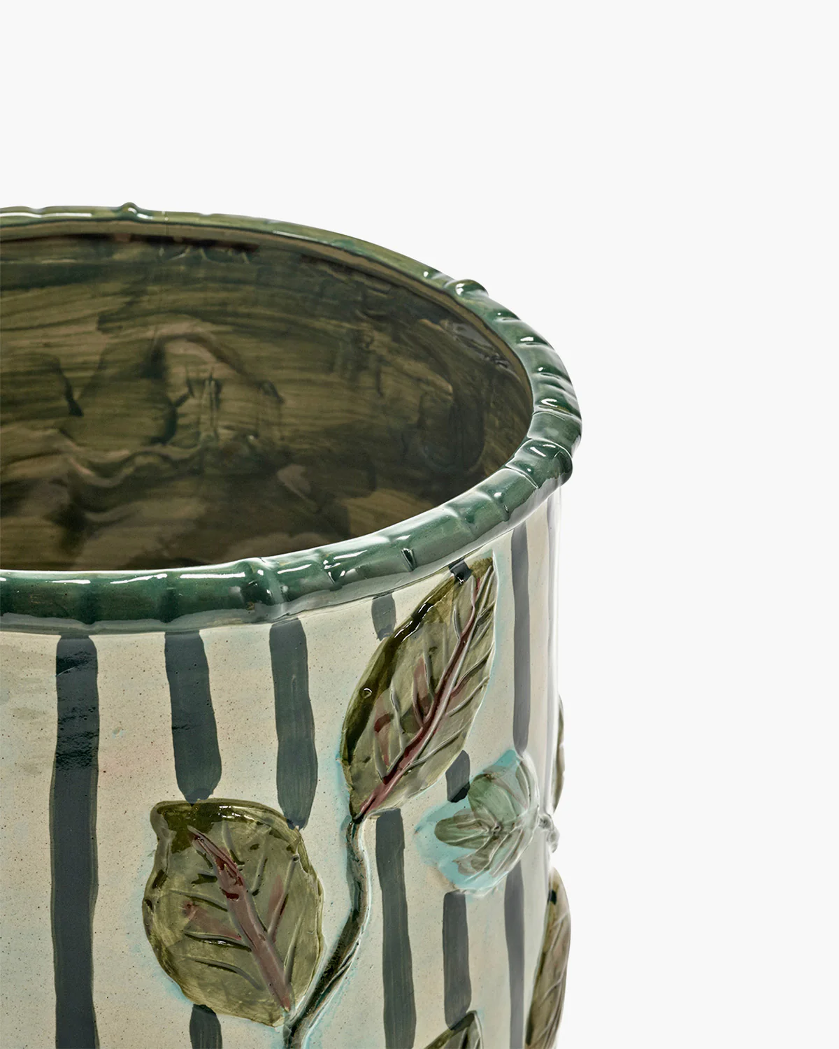 Flowerpot 11 green - beige - Image 3