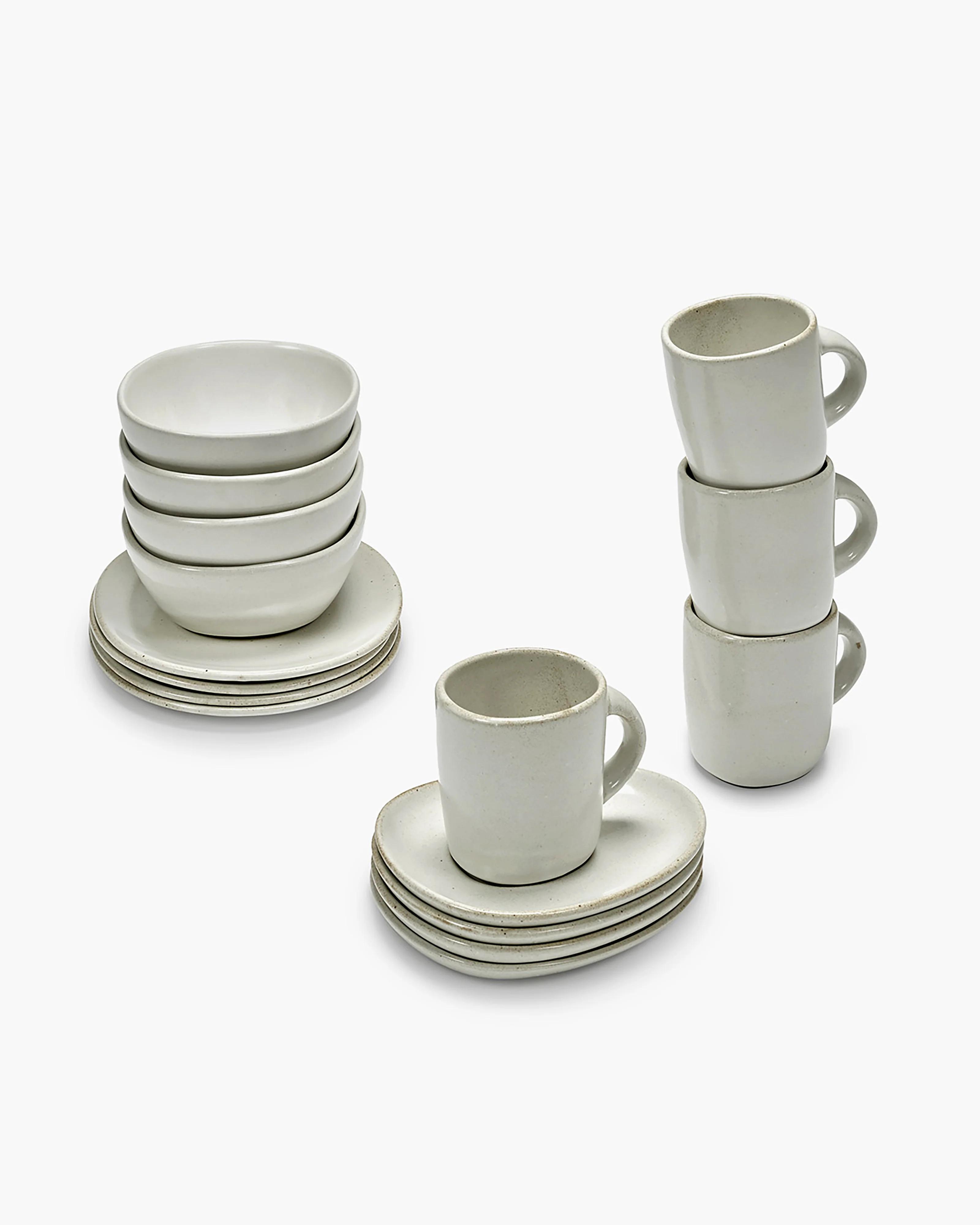 Breakfast set 16 pieces white Out of Lines - Image 4