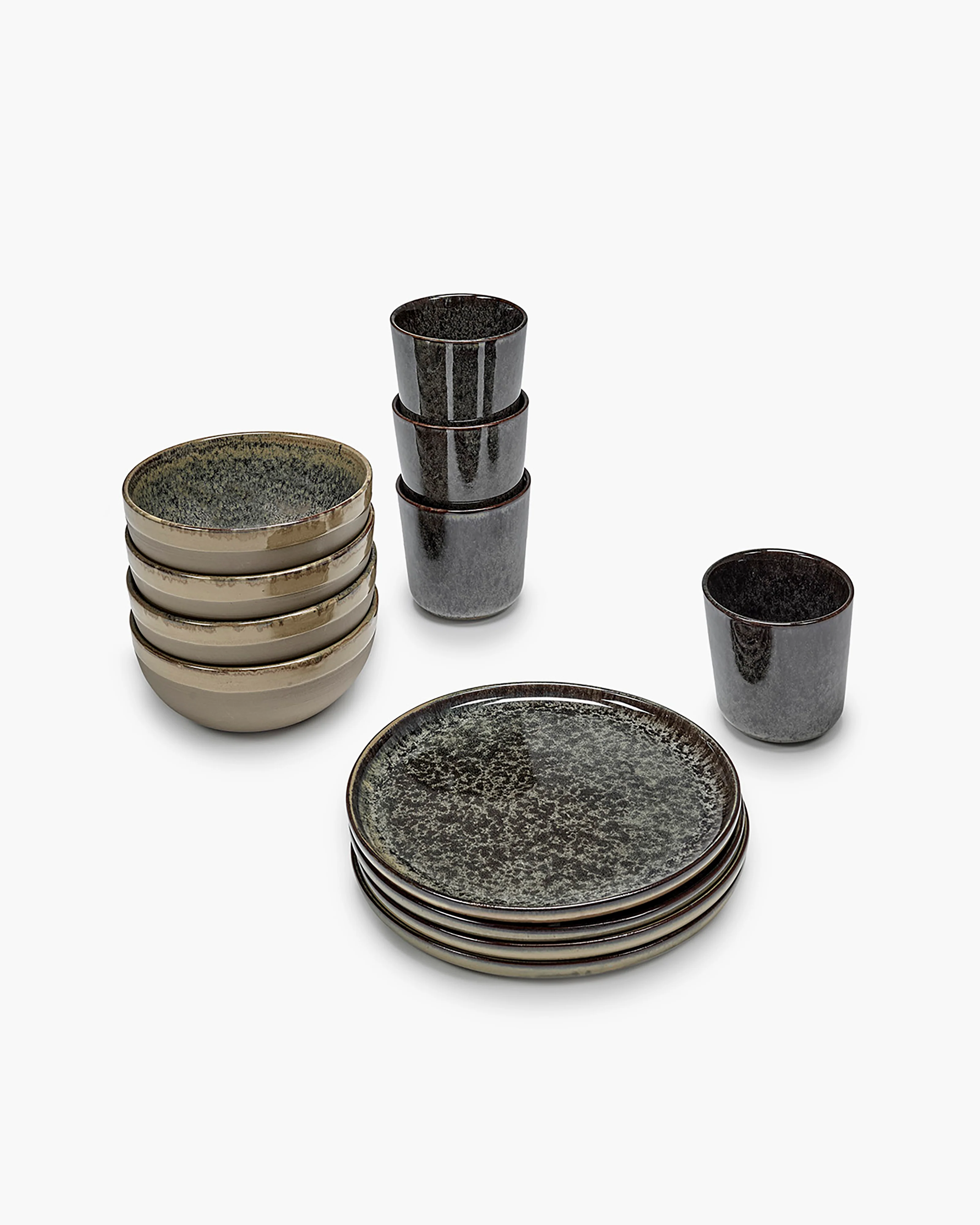 Breakfast set 12 pieces indi gray Surface - Image 3