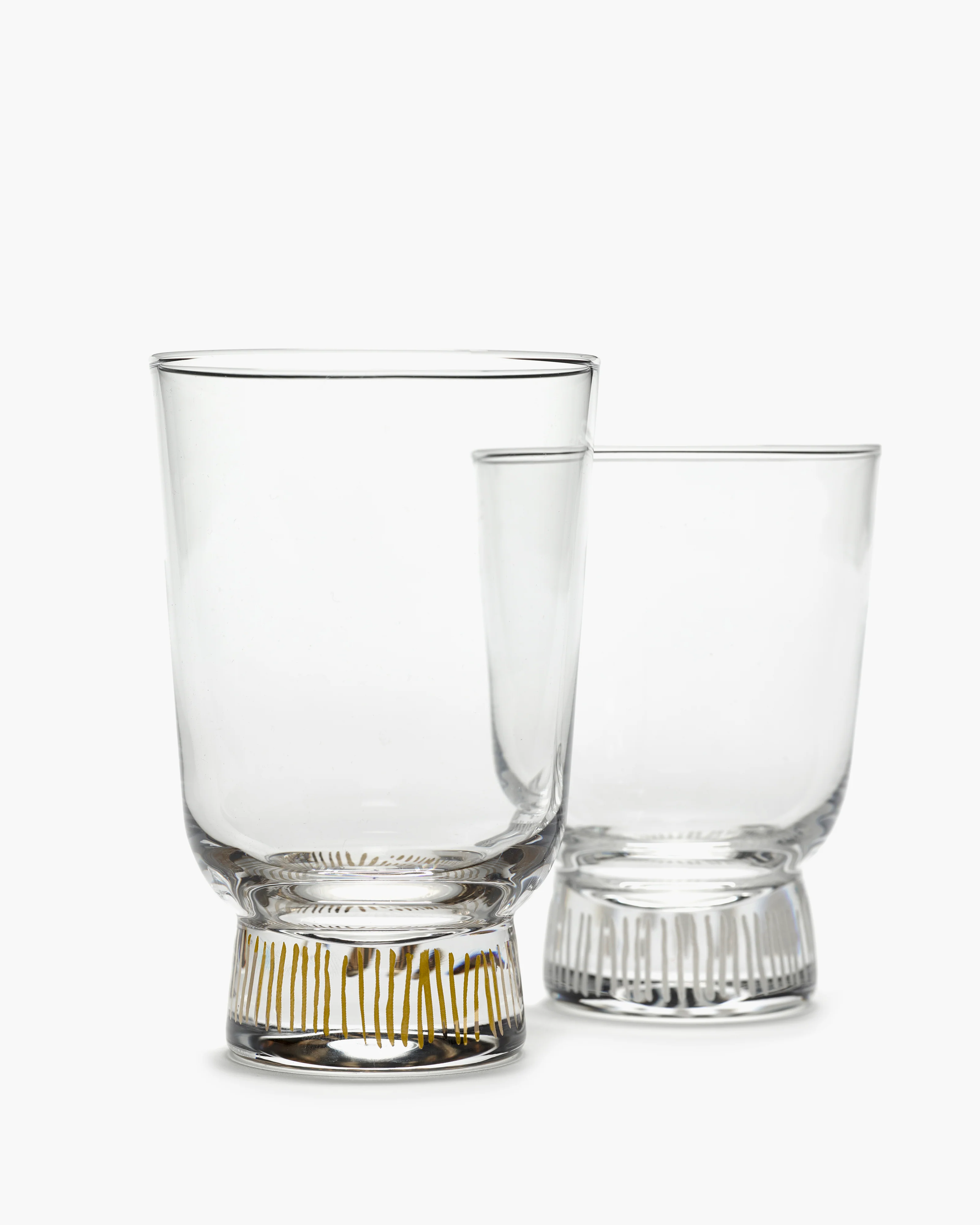 Glass 33 cl stripes gold Feast - Image 4