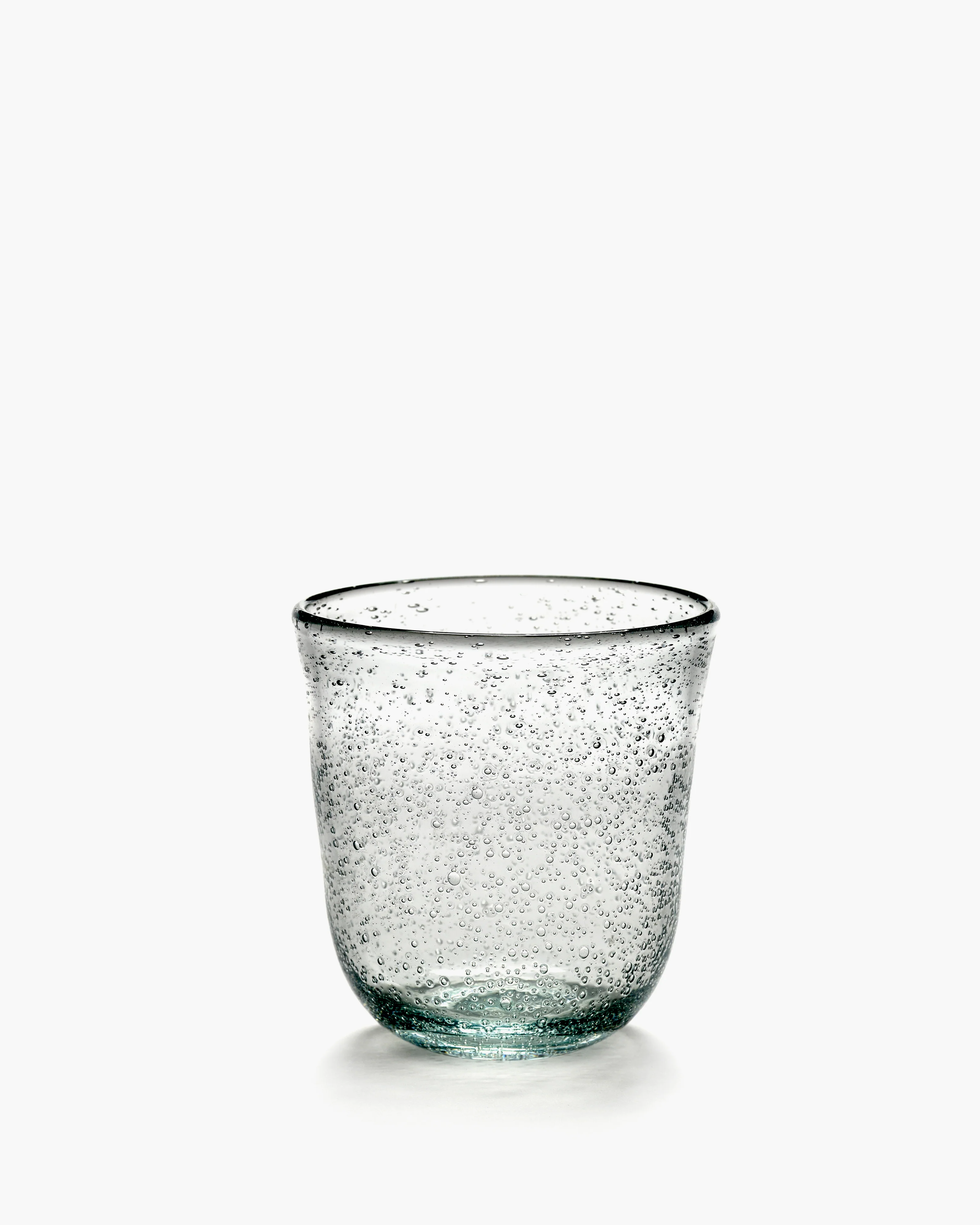 Glass transparent with bubbles Pure