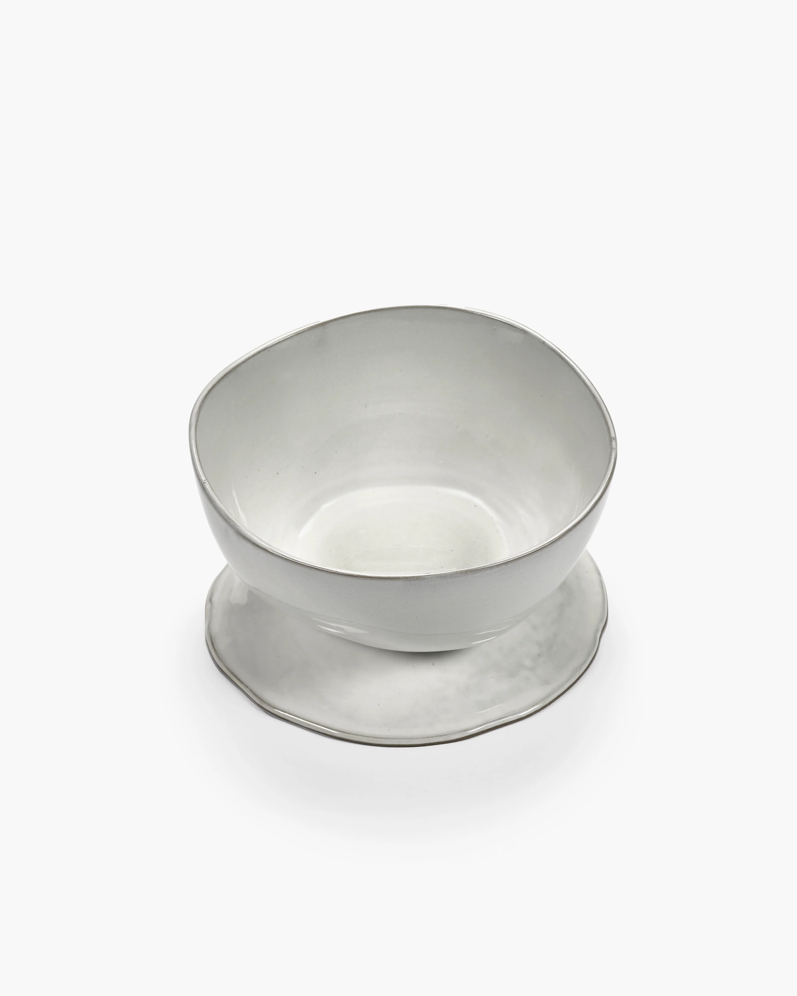 High bowl on foot L off-white La Mère - Image 2