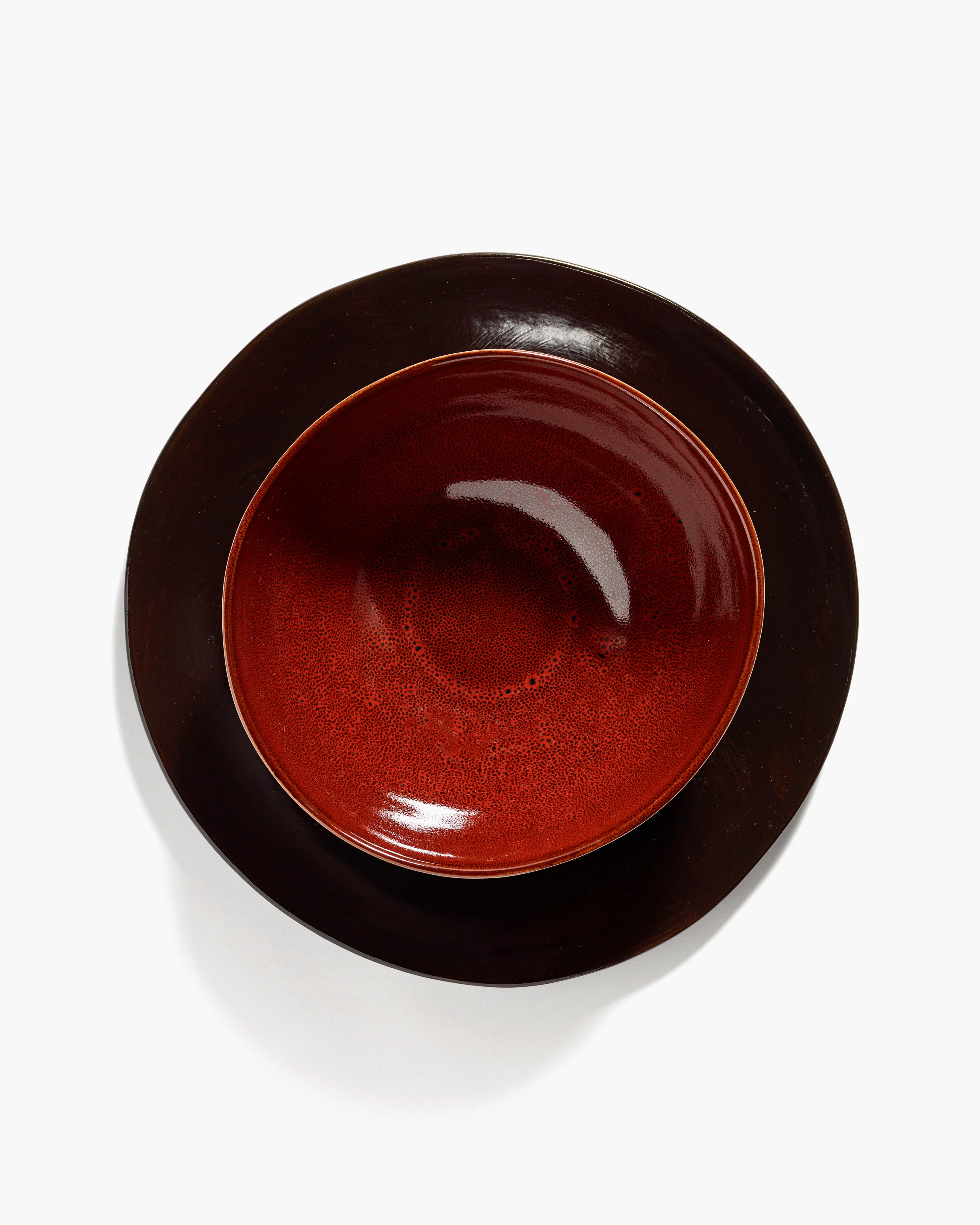 High bowl venetian red La Mère - Image 4