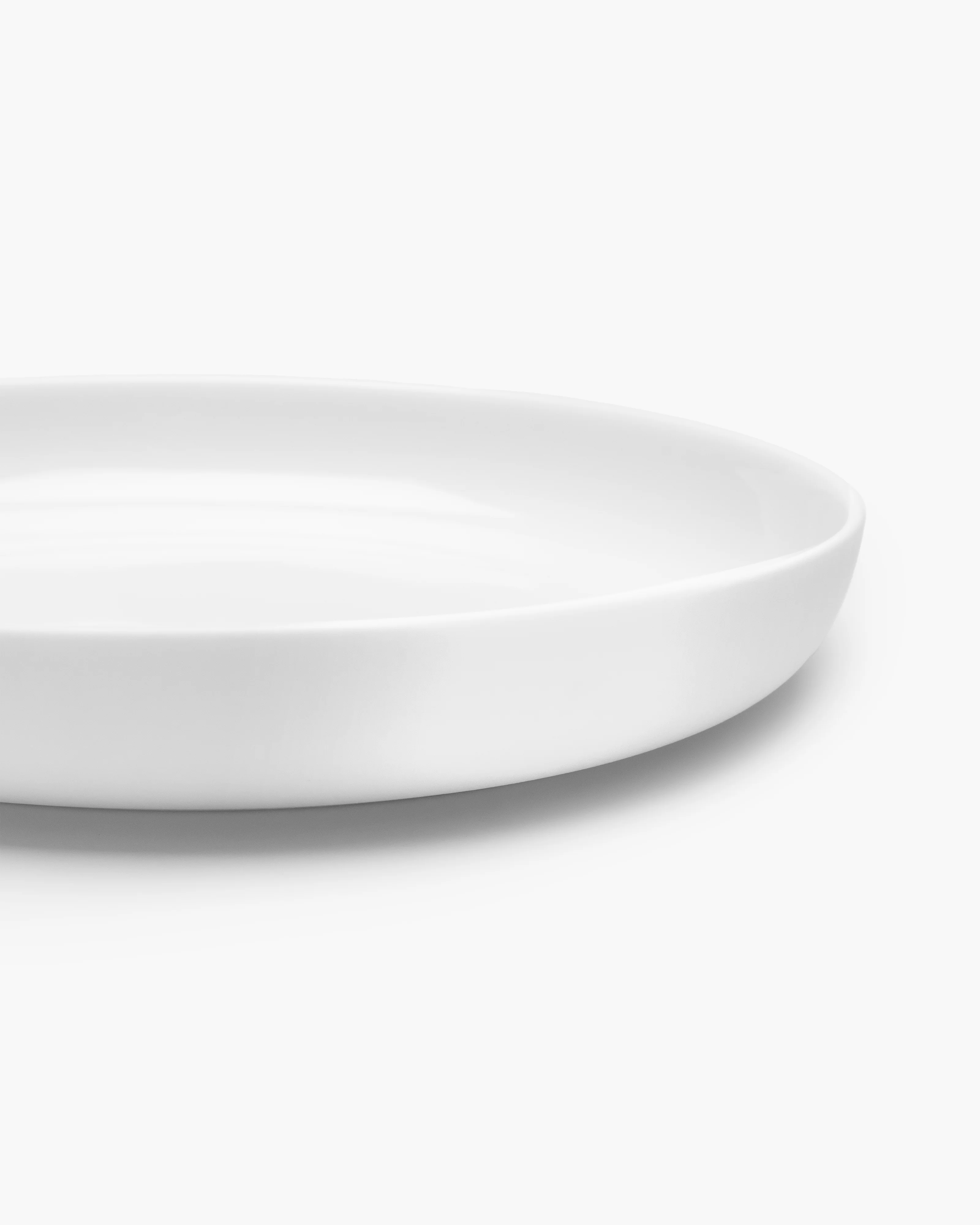 Breakfast plate high white glazed Base - Image 2