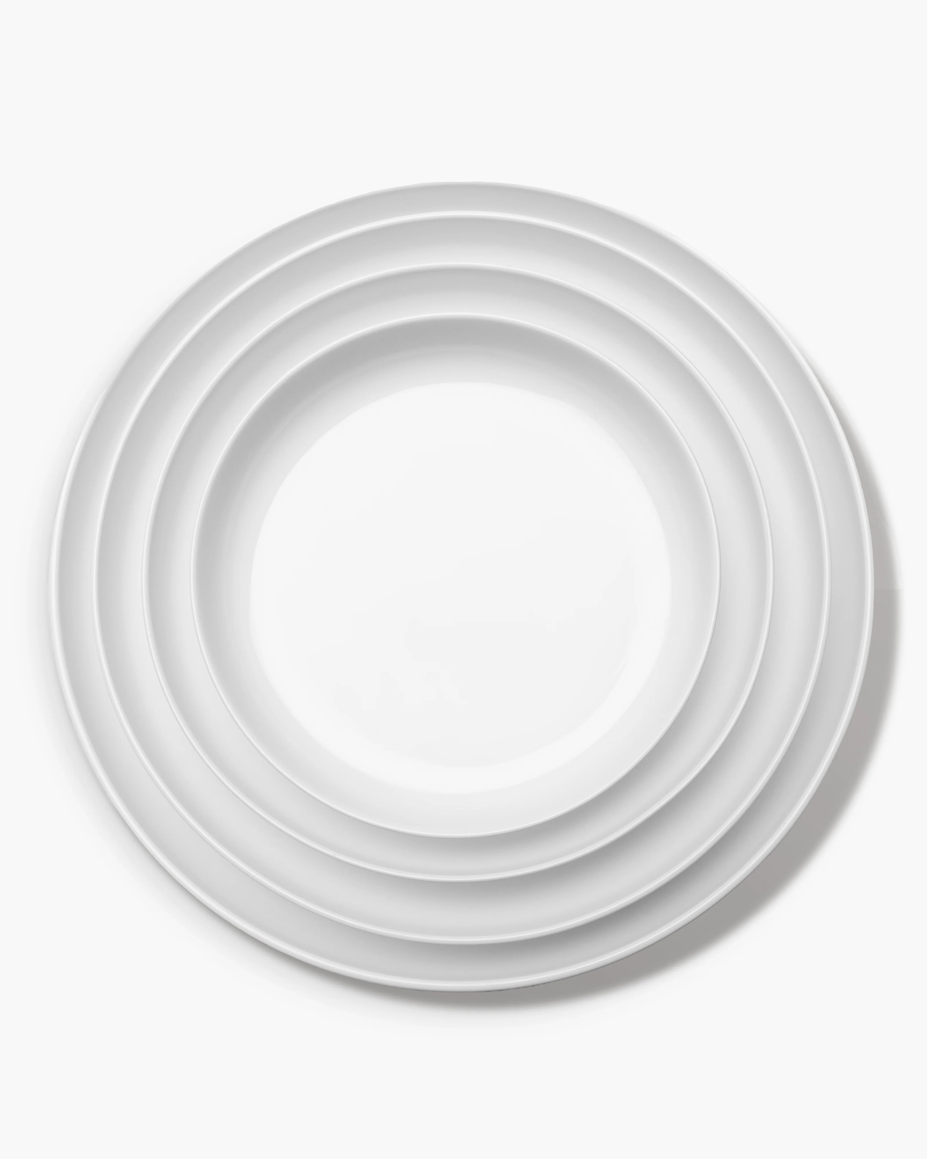 Breakfast plate high white glazed Base - Image 5