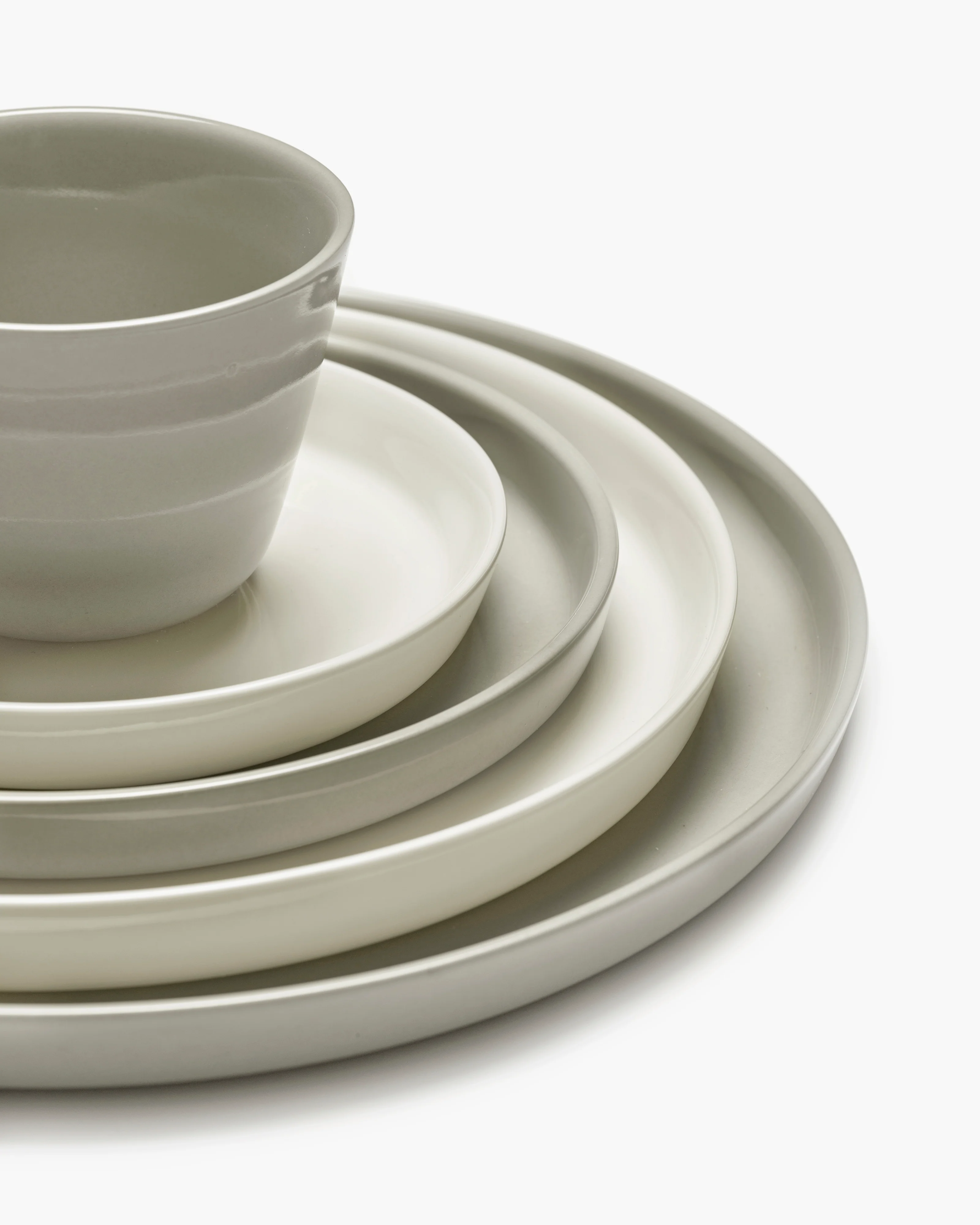 High dessert plate ivory Cena - Image 3