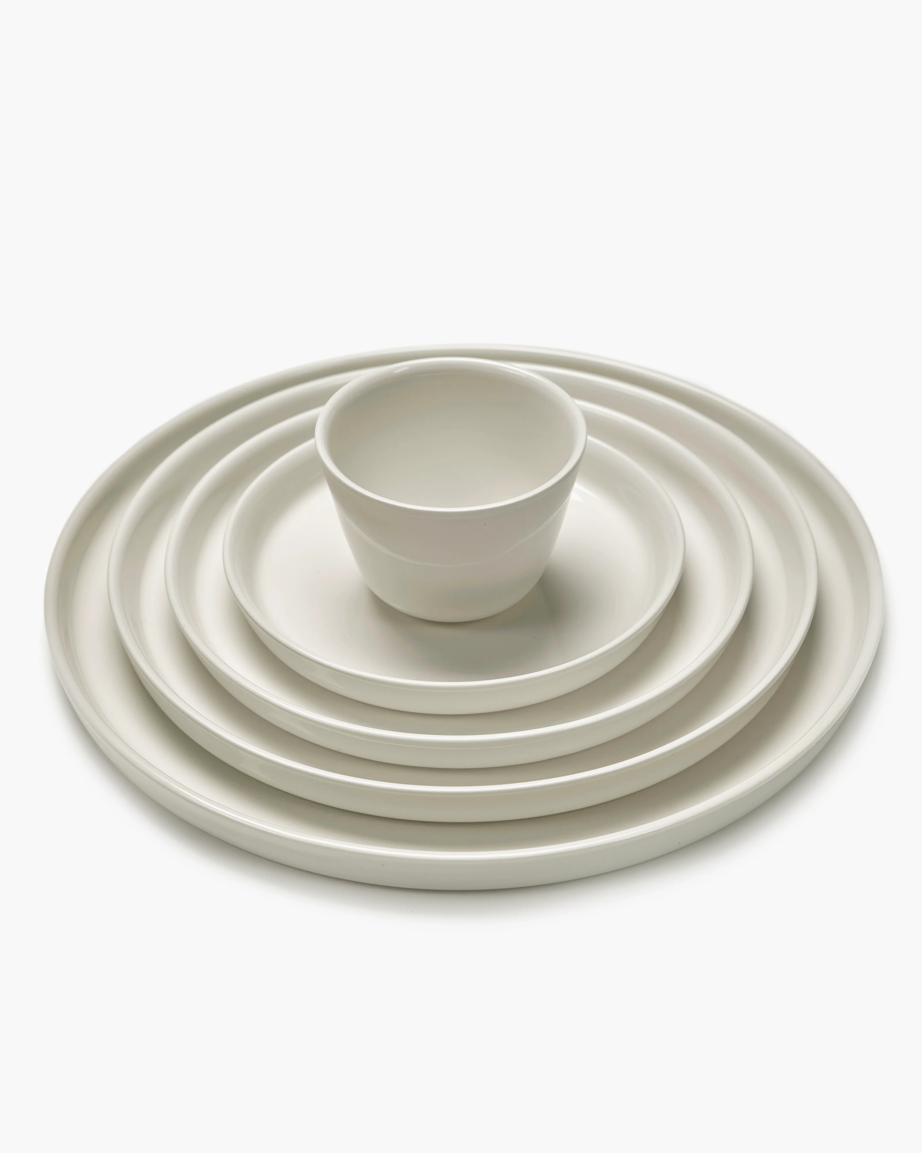 High dessert plate ivory Cena - Image 4