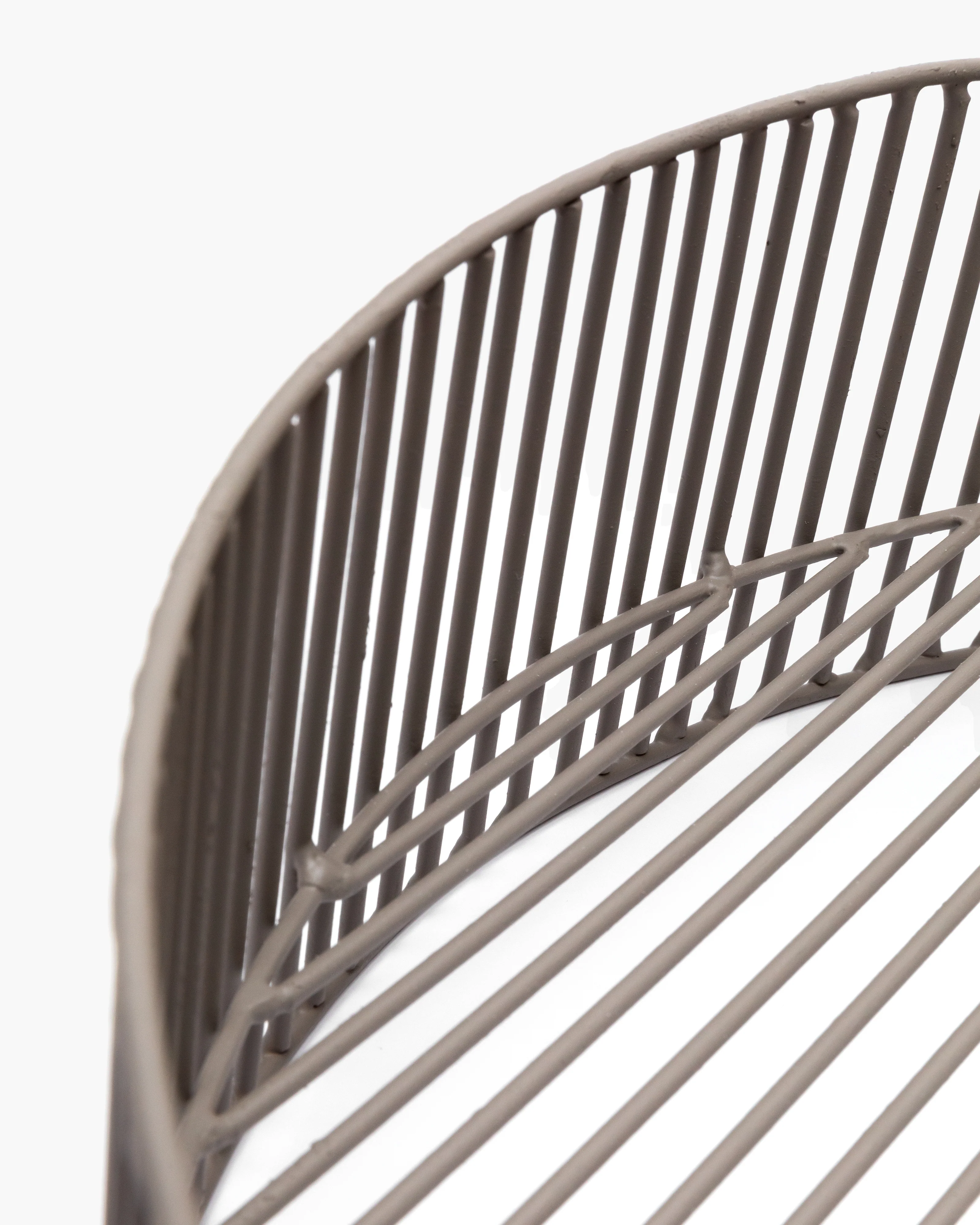 Iron basket gray Turn Metal Sculptures - Image 2
