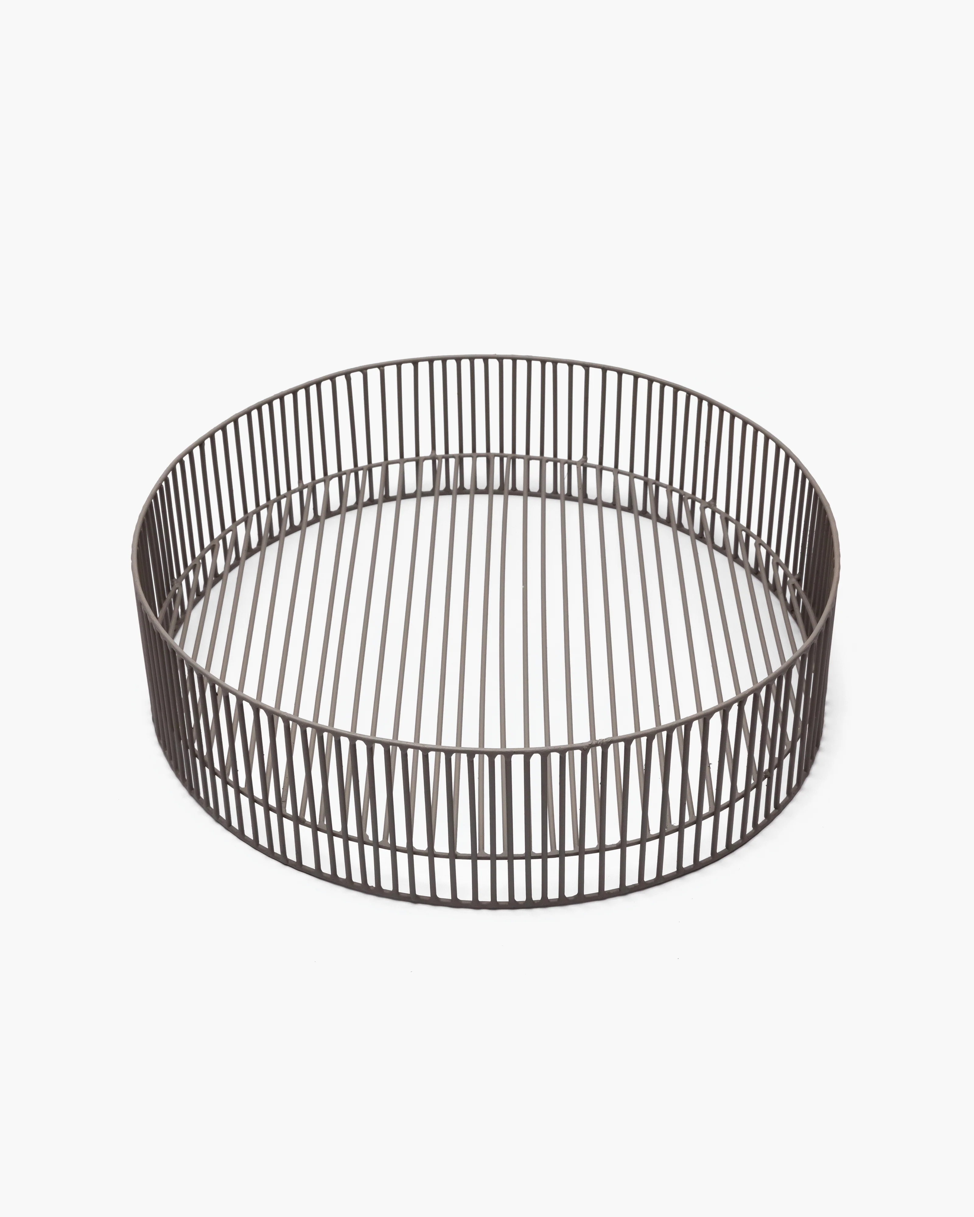 Iron basket gray Turn Metal Sculptures - Image 3