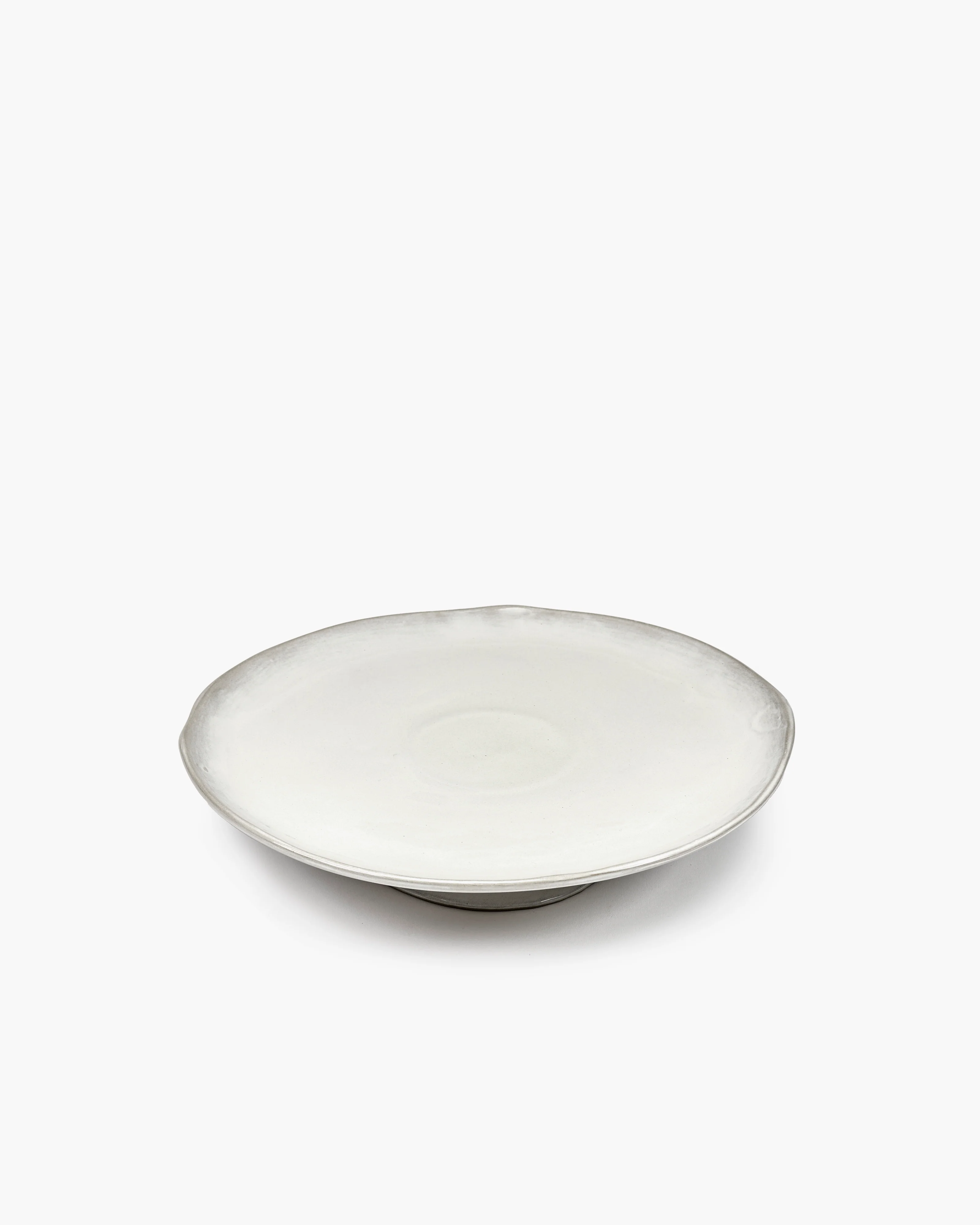 Large plate on foot off-white La Mère - Image 3