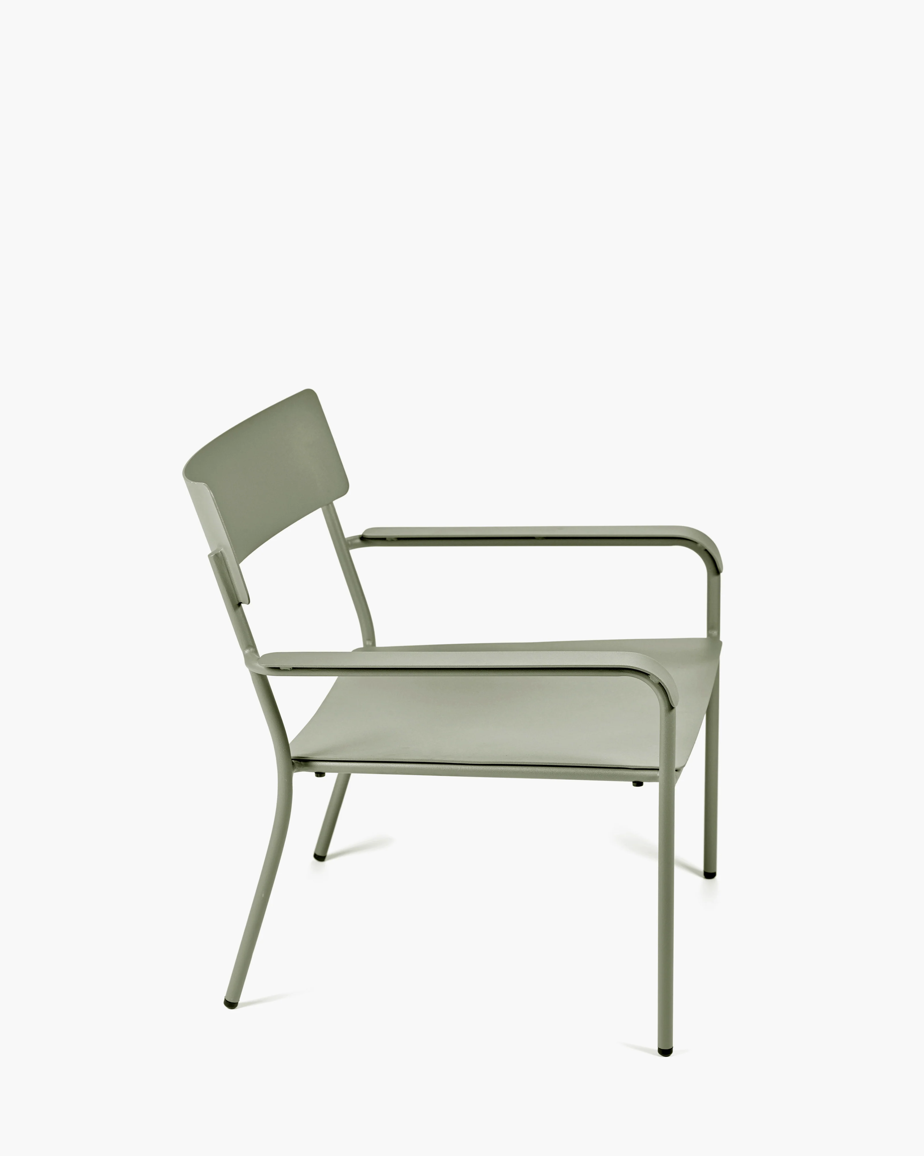 Lounge chair aluminium eucalyptus green August - Image 3