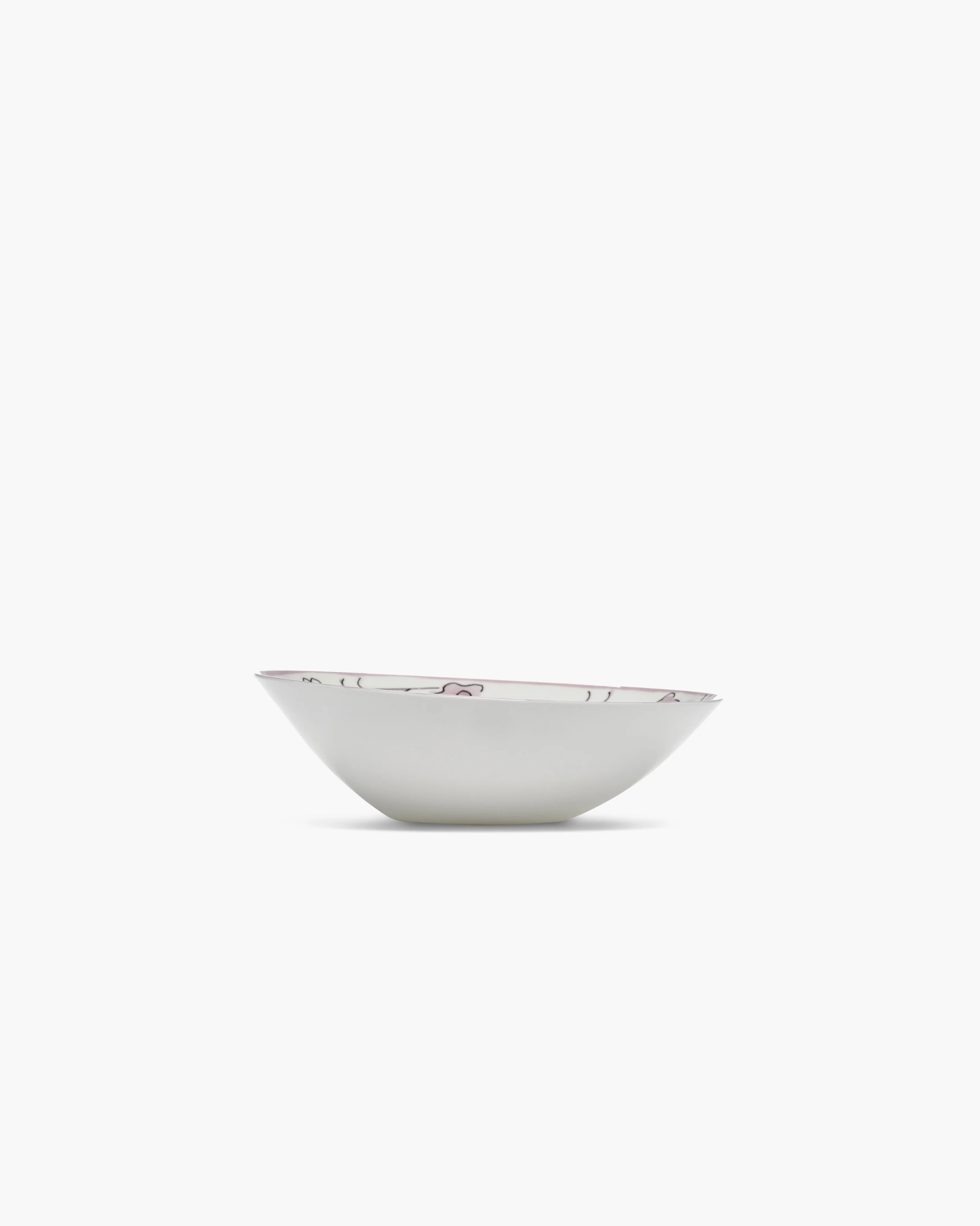 Low bowl L Dark viola Midnight Flowers - Image 3