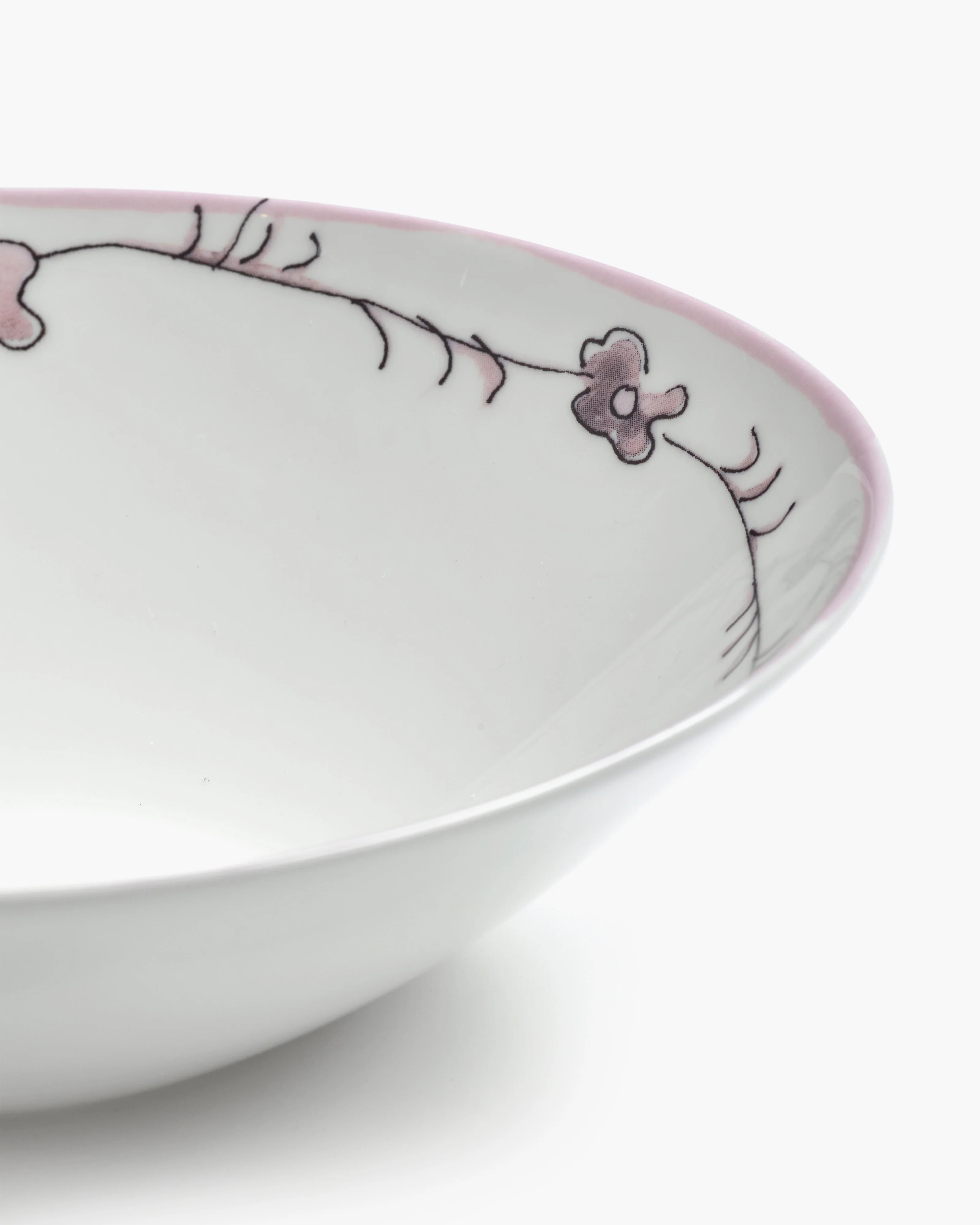Low bowl L Dark viola Midnight Flowers - Image 4