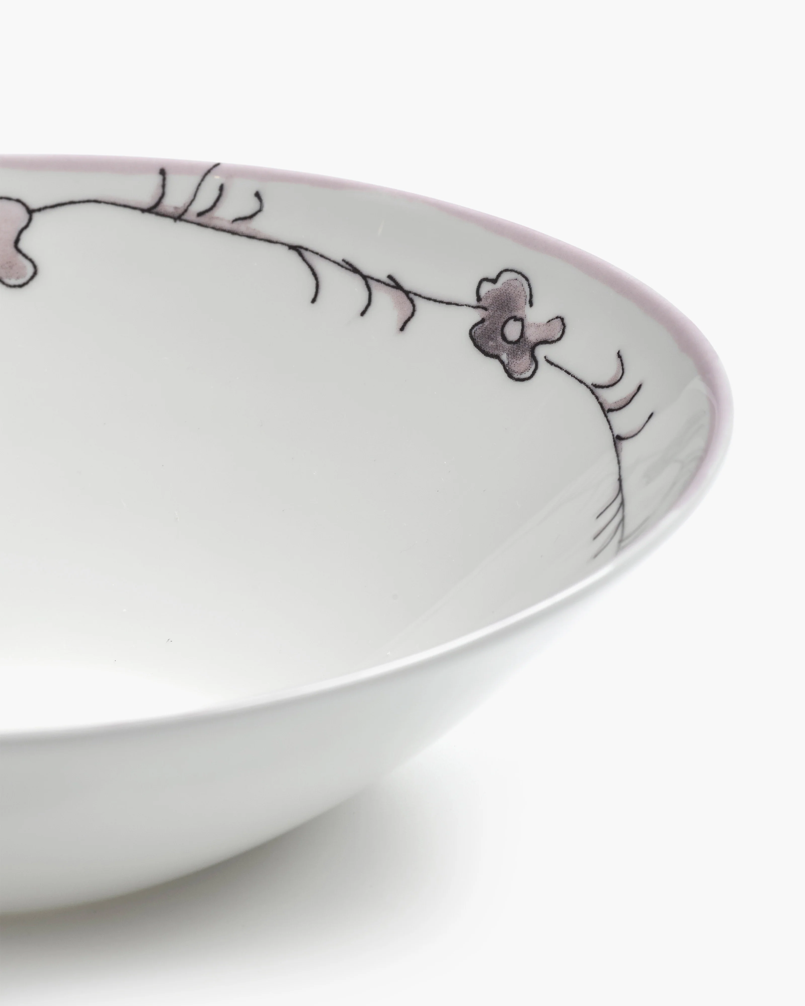 Low bowl M Dark viola Midnight Flowers - Image 4