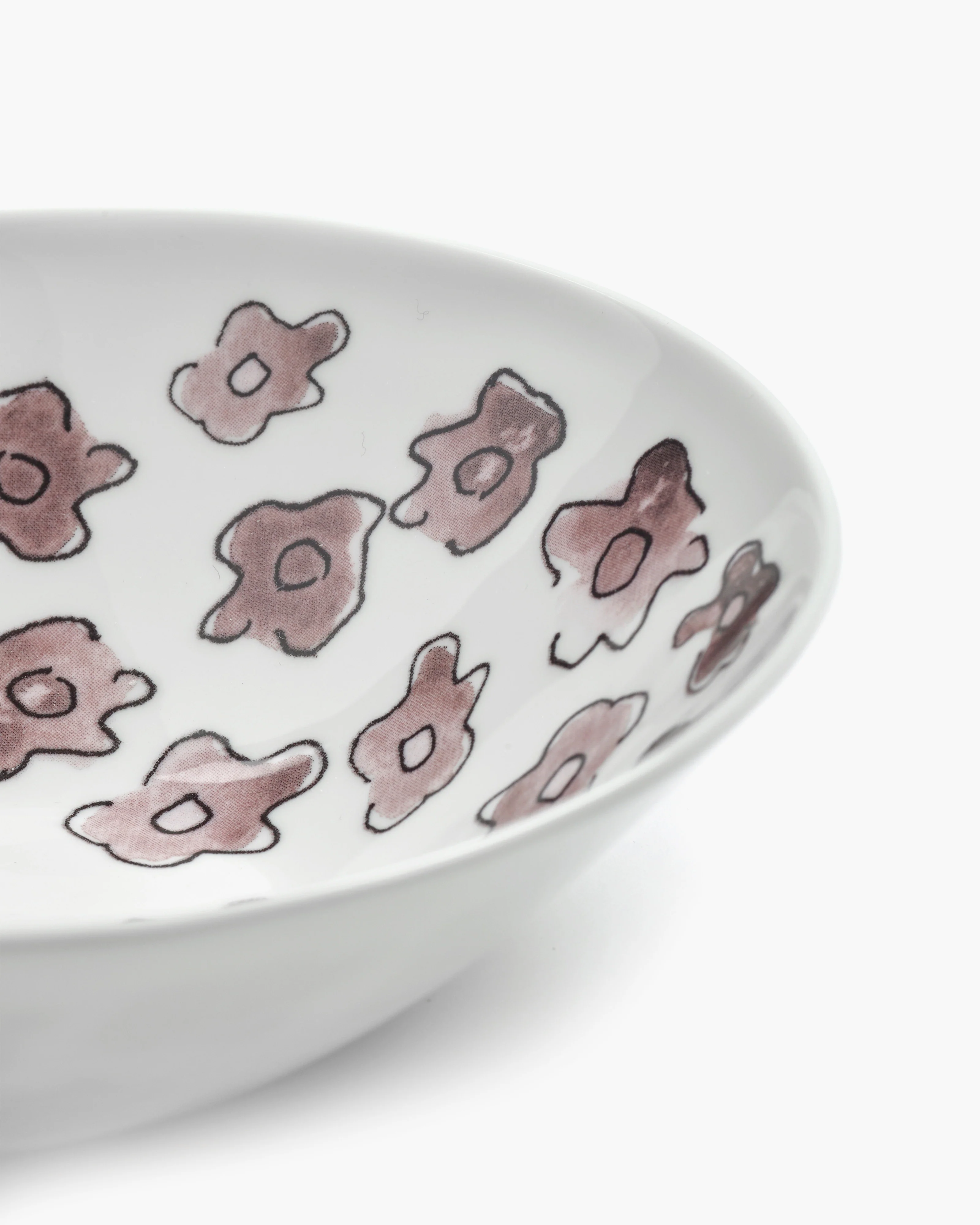 Low bowl S Dark viola Midnight Flowers - Image 4
