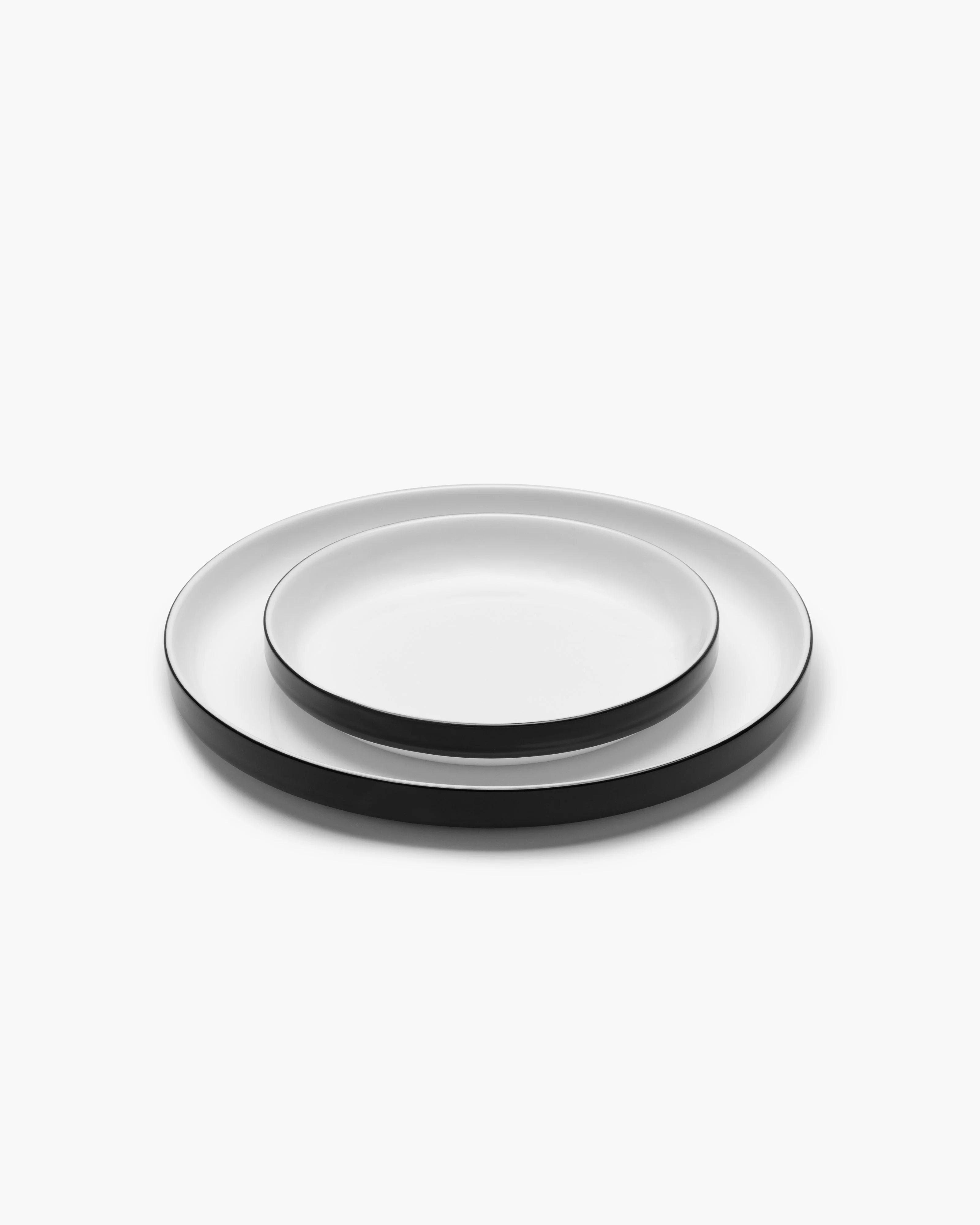 Low breakfast plate black glazed Passe-partout - Image 3