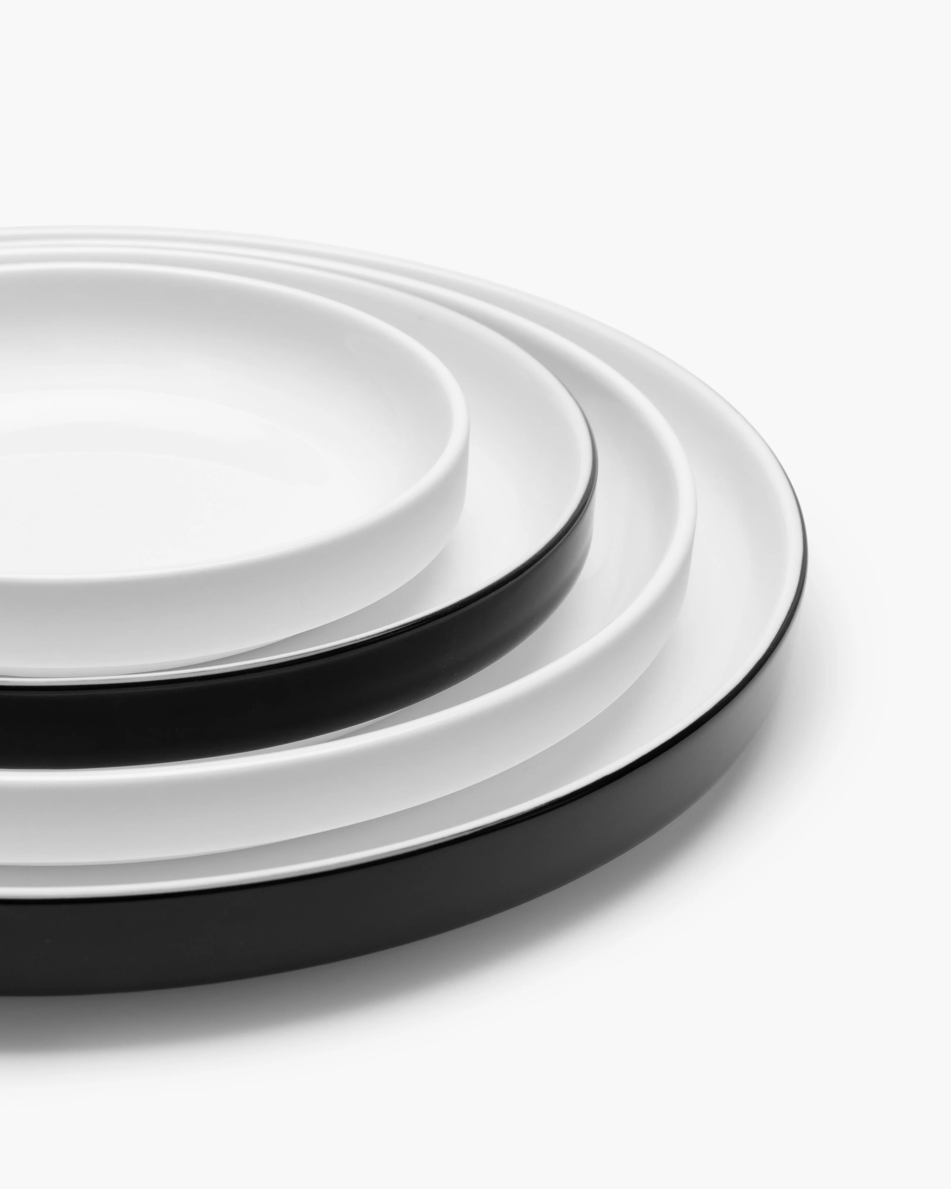 Low breakfast plate black glazed Passe-partout - Image 4