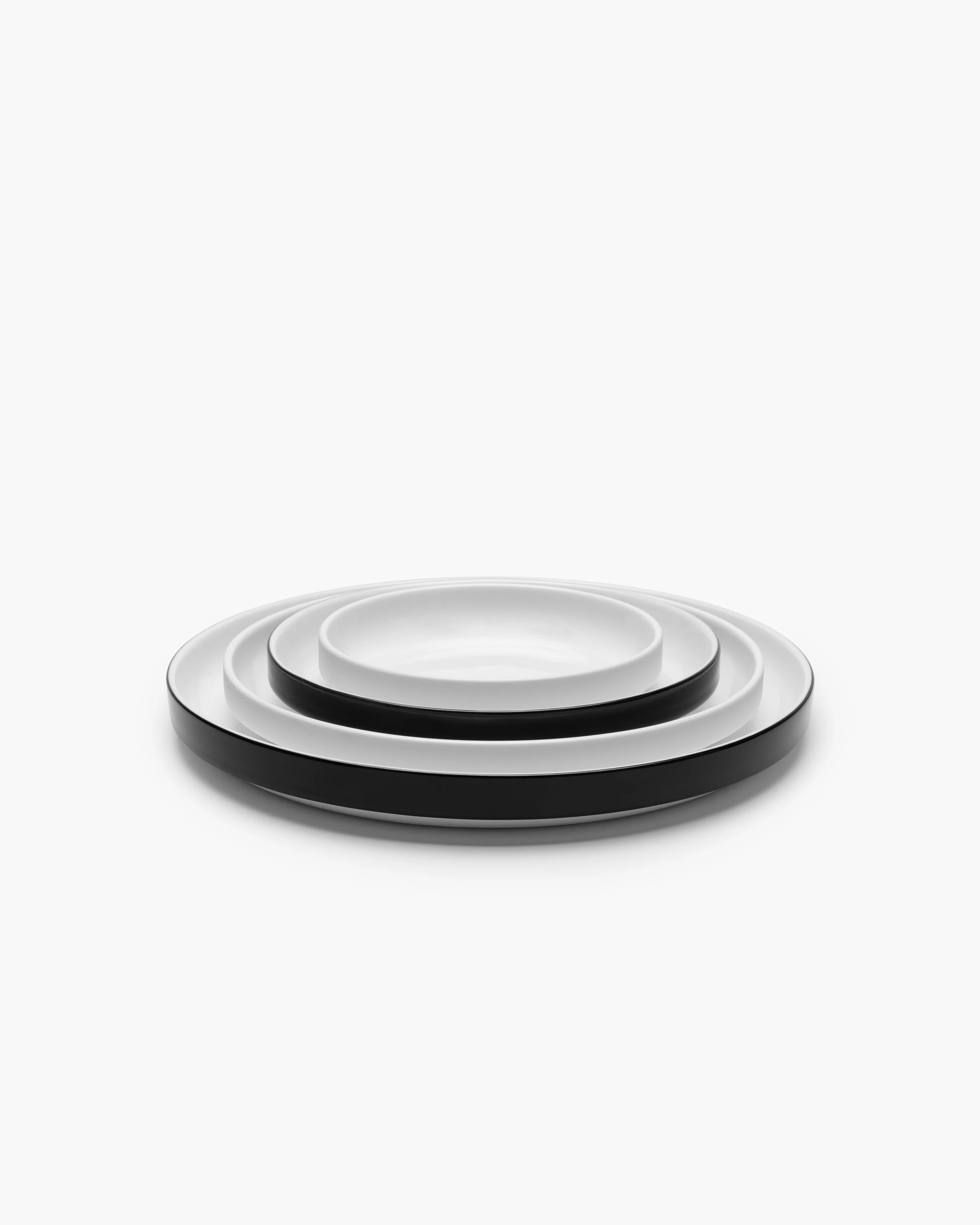Low breakfast plate black glazed Passe-partout - Image 5