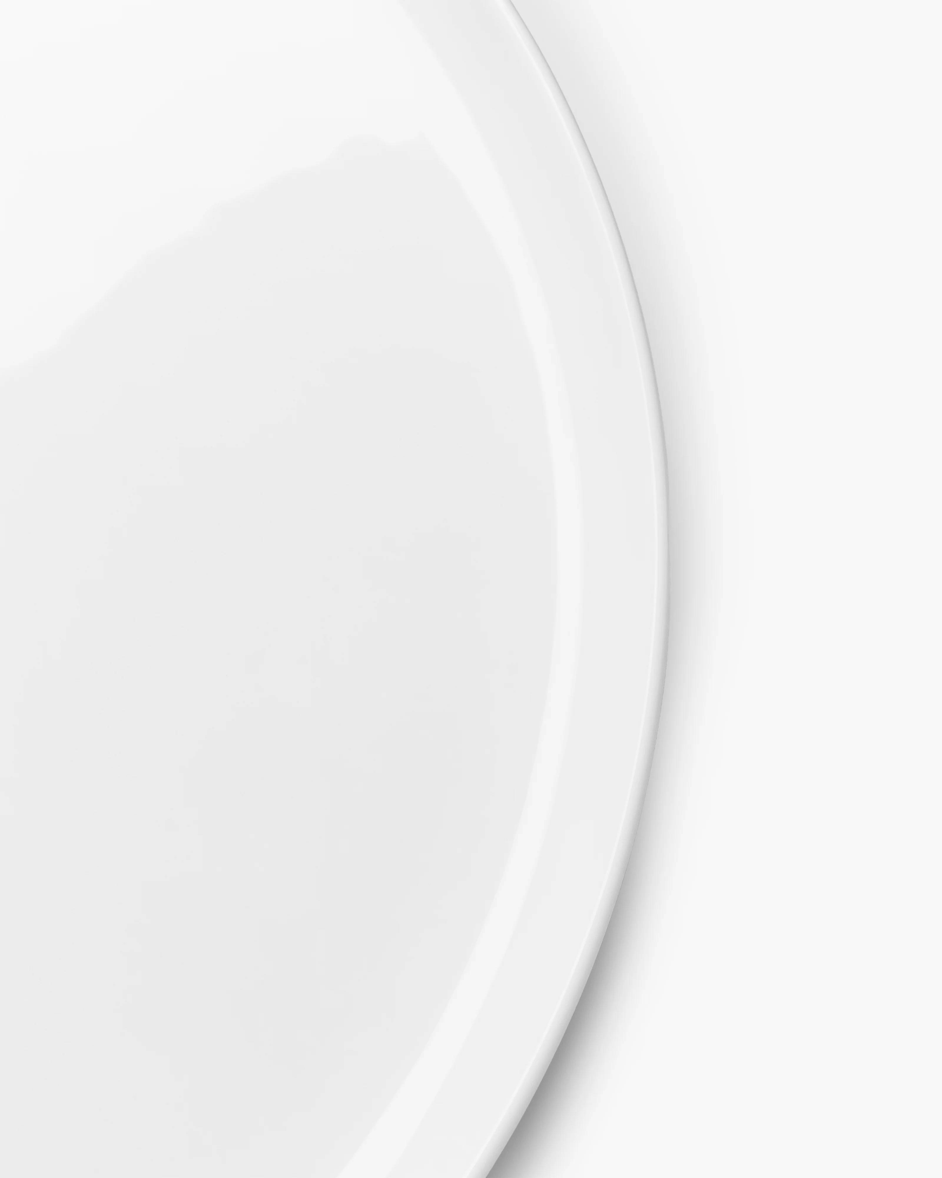 Serving plate low white Base - Image 4