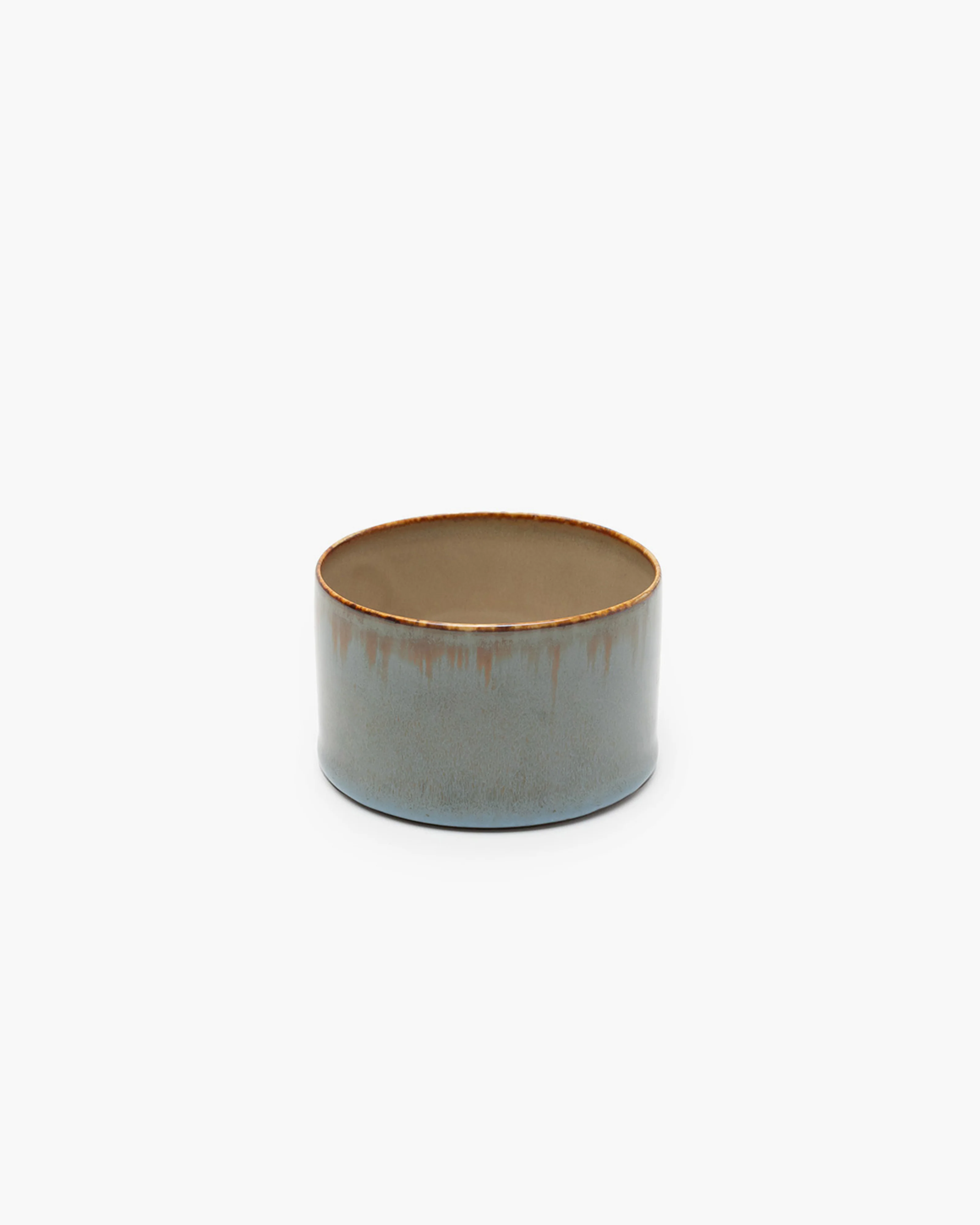 Mug cylinder low smoky blue/misty gray Terres de rêves