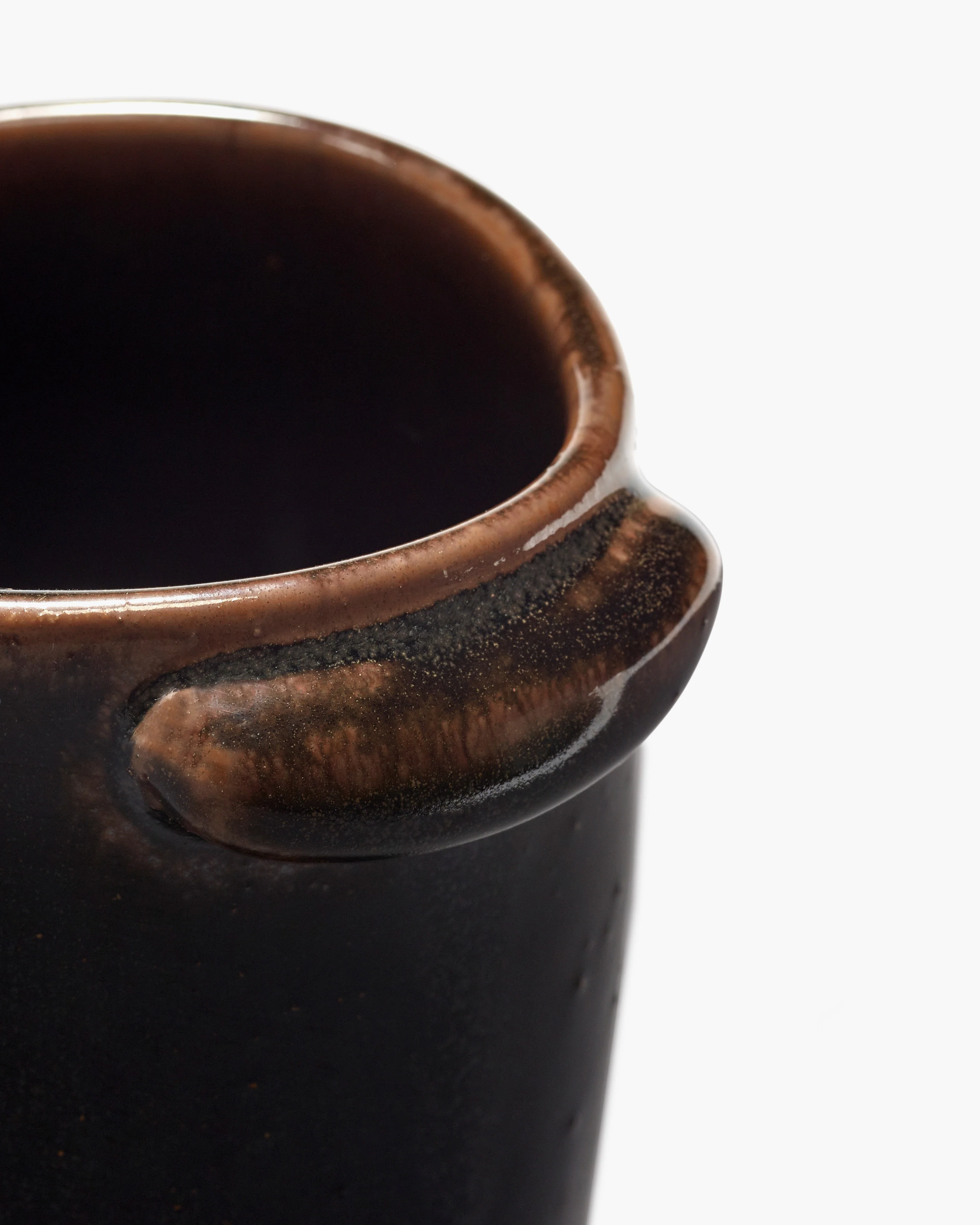 Mug without handle dark brown Out of lines - Image 5