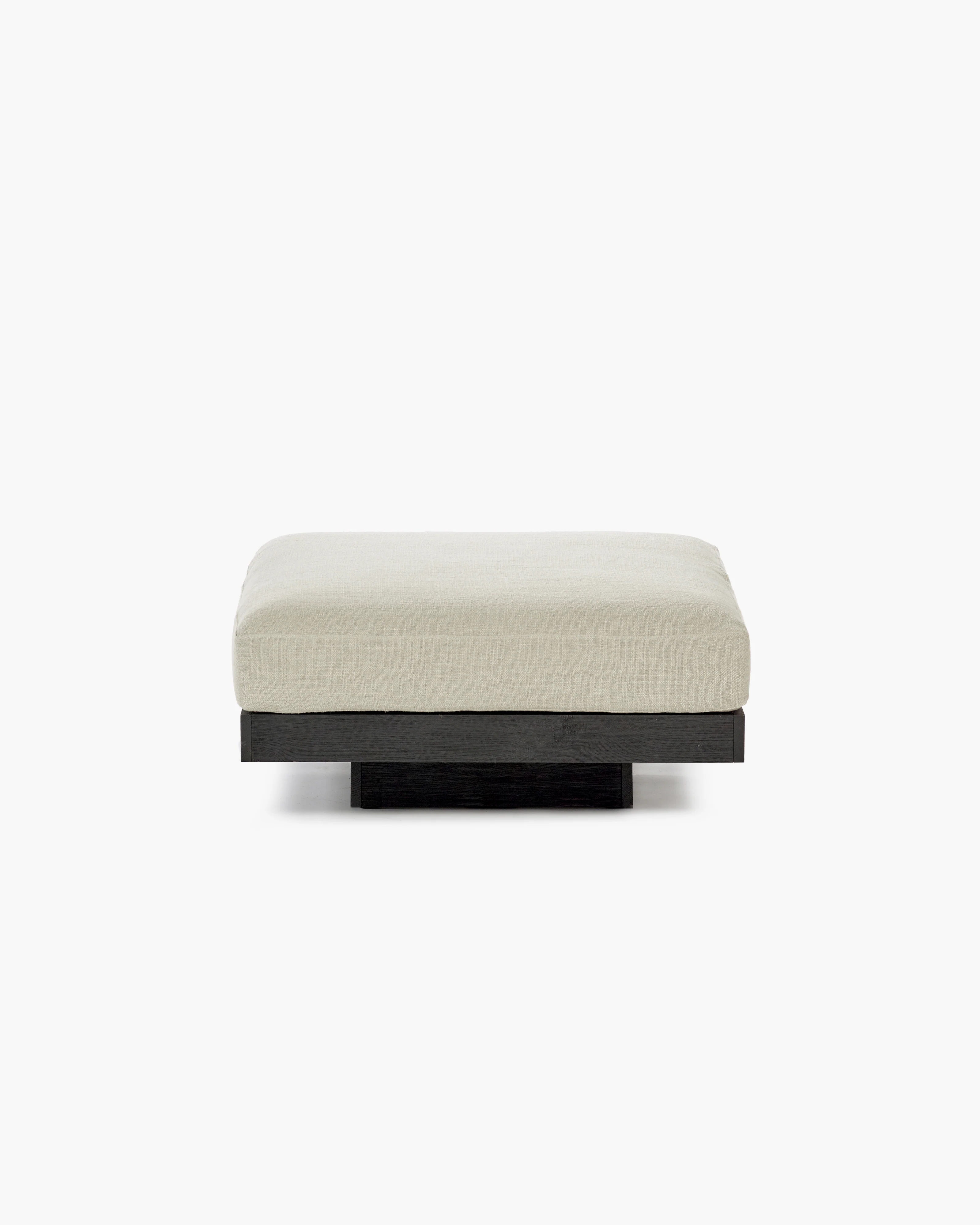 Ottoman incl cushion indoor beige - black Rudolph - Image 2