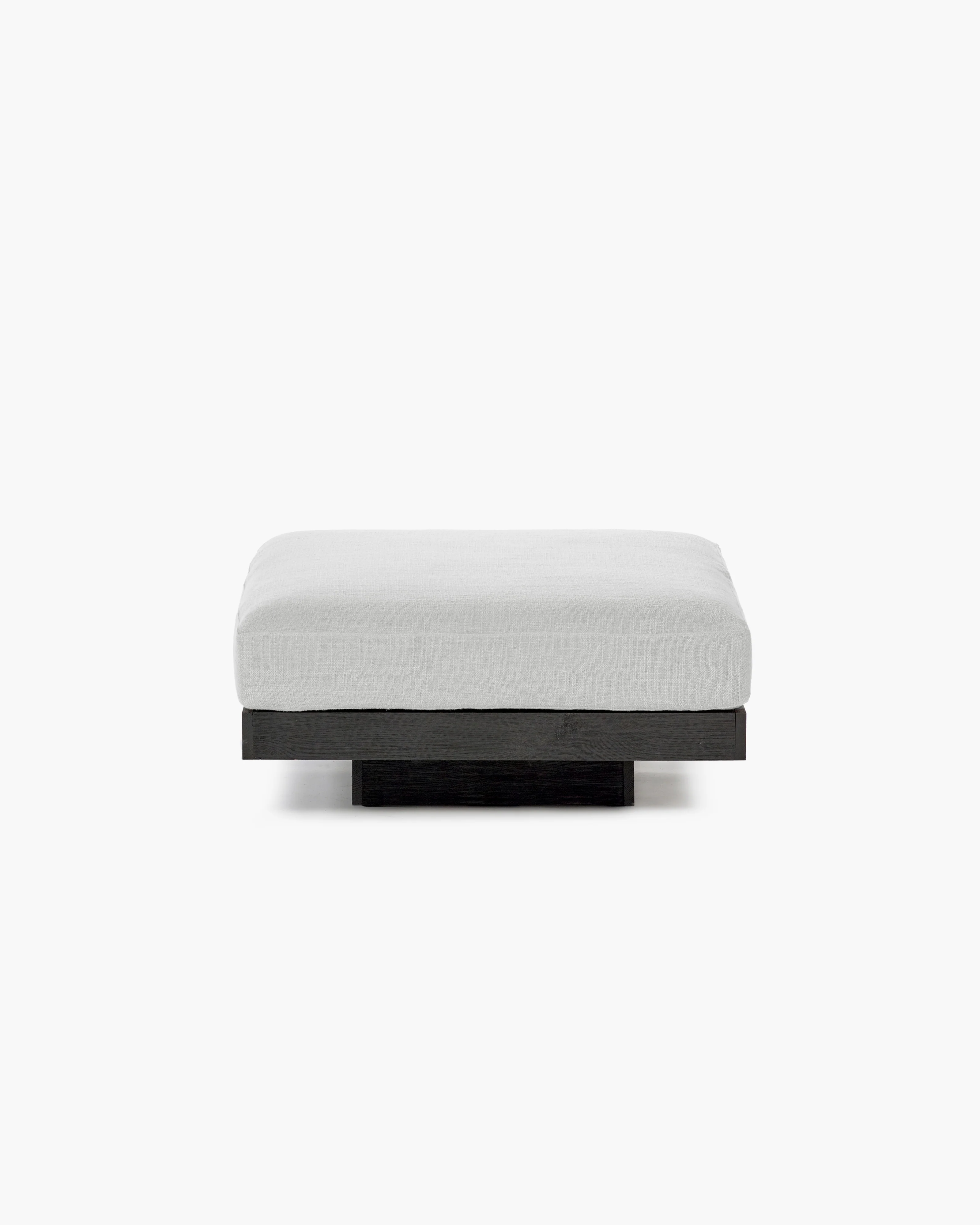 Ottoman incl cushion indoor off-white - black Rudolph - Image 2
