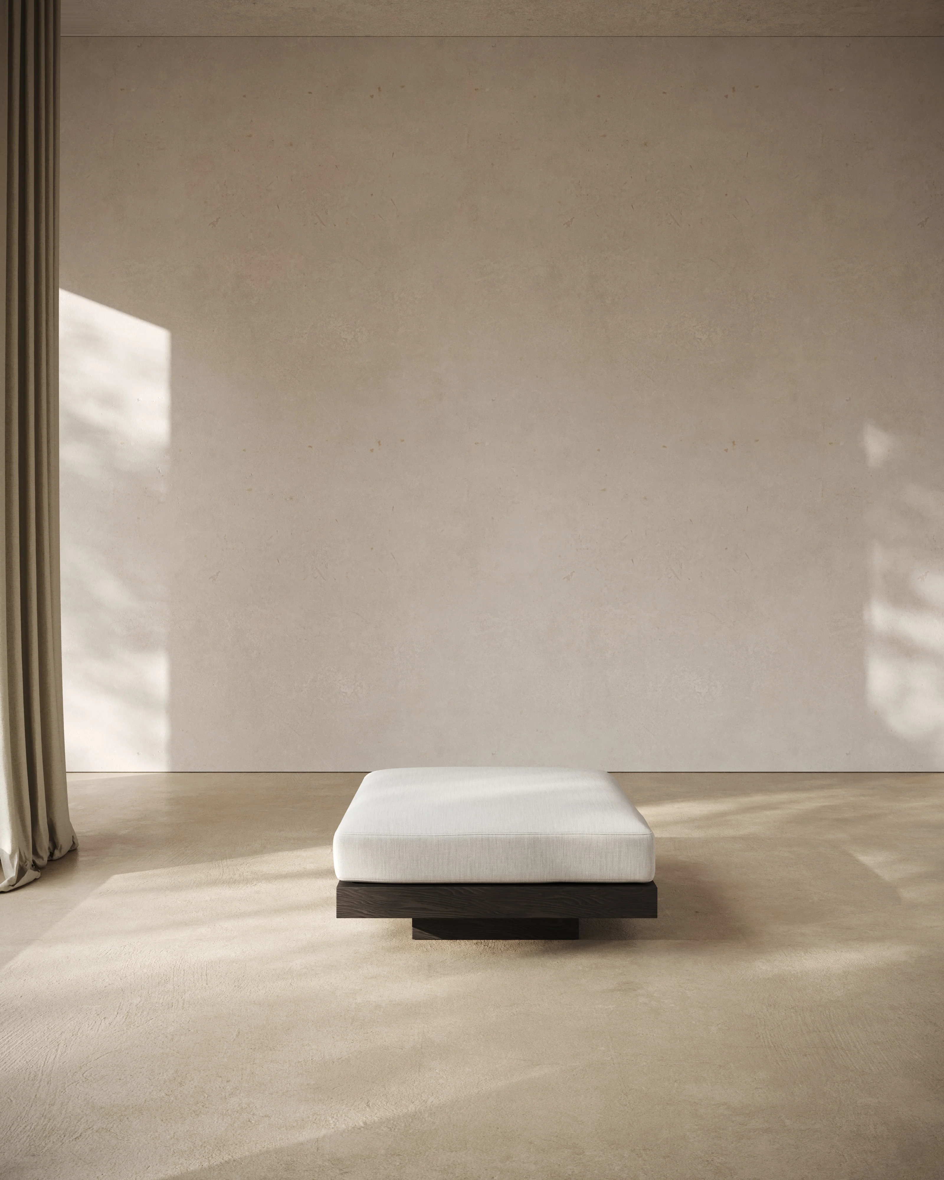 Ottoman incl cushion indoor off-white - black Rudolph - Image 4