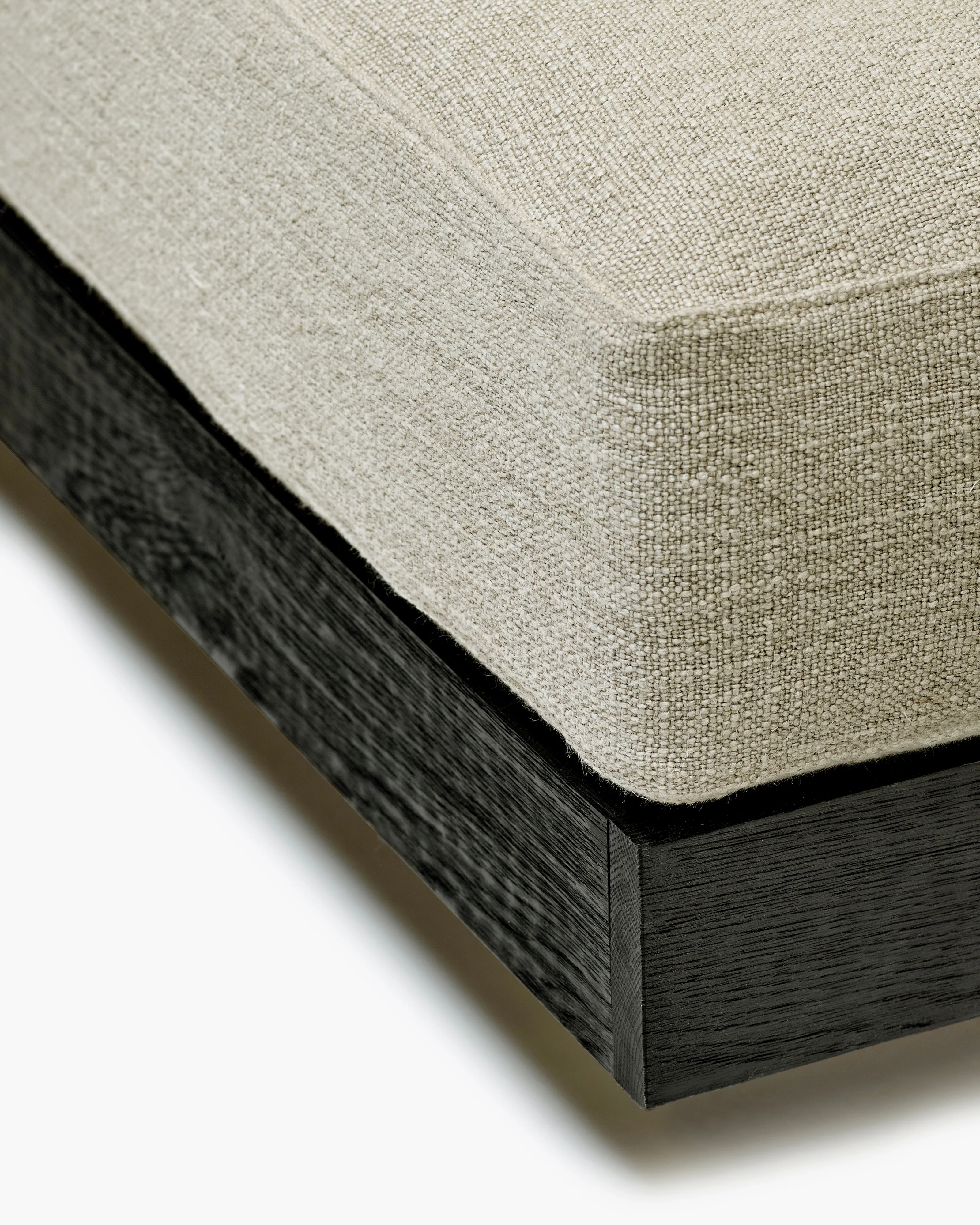 Ottoman incl cushionindoor  sand - black Rudolph - Image 3