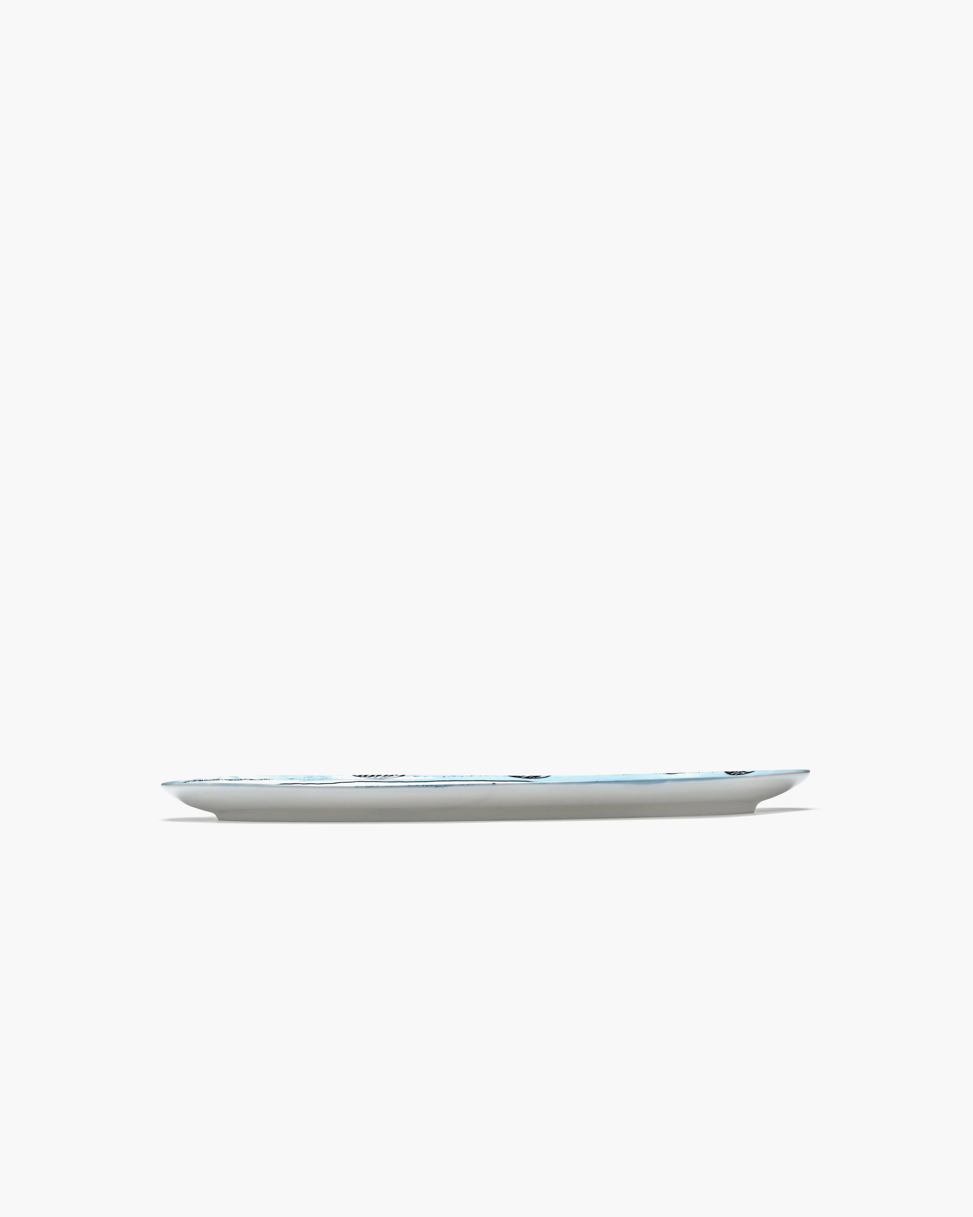 Oval plate °2 S Camelia aubergine Midnight Flowers - Image 4