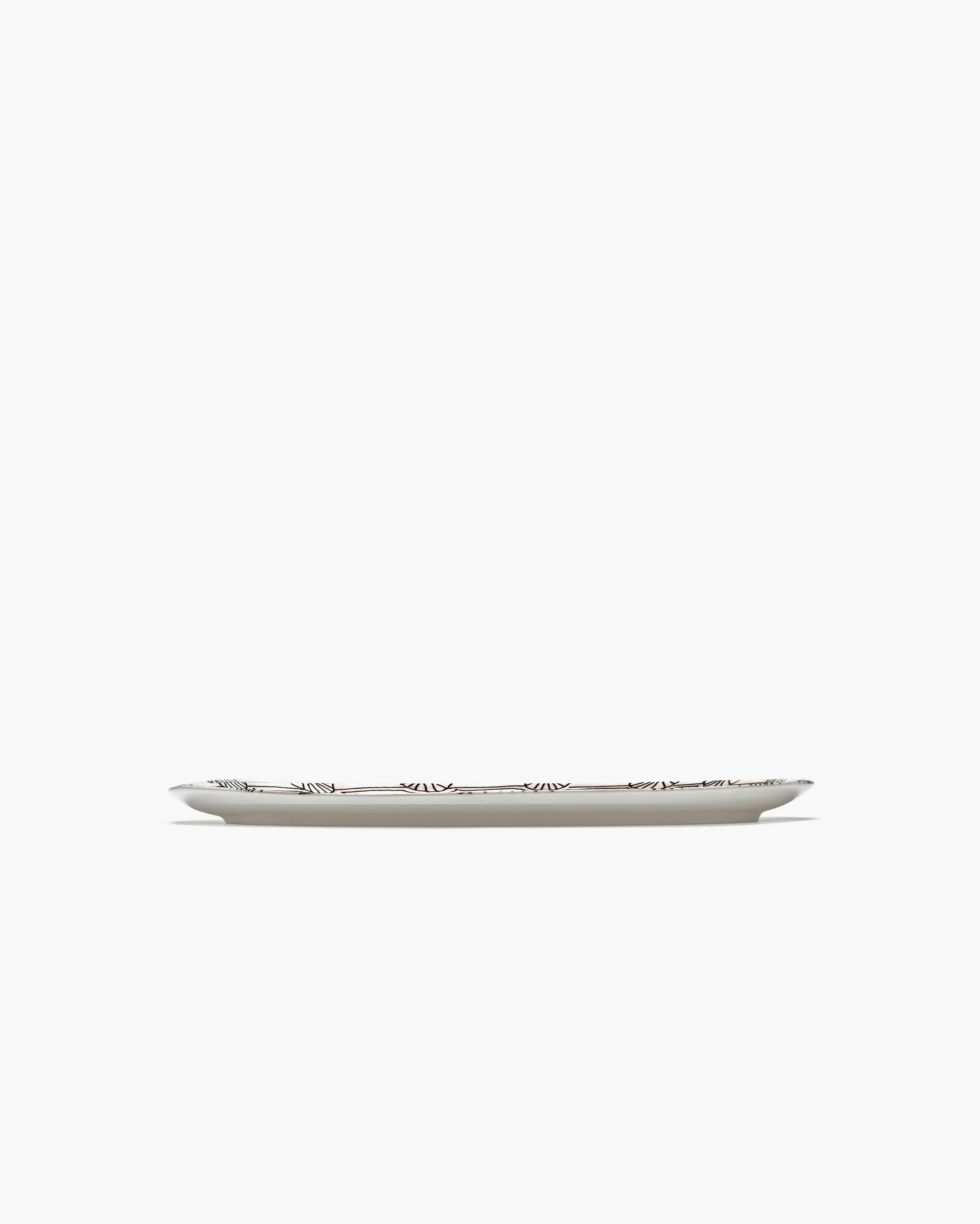 Oval plate °2 S Mirtillo nude Midnight Flowers - Image 3