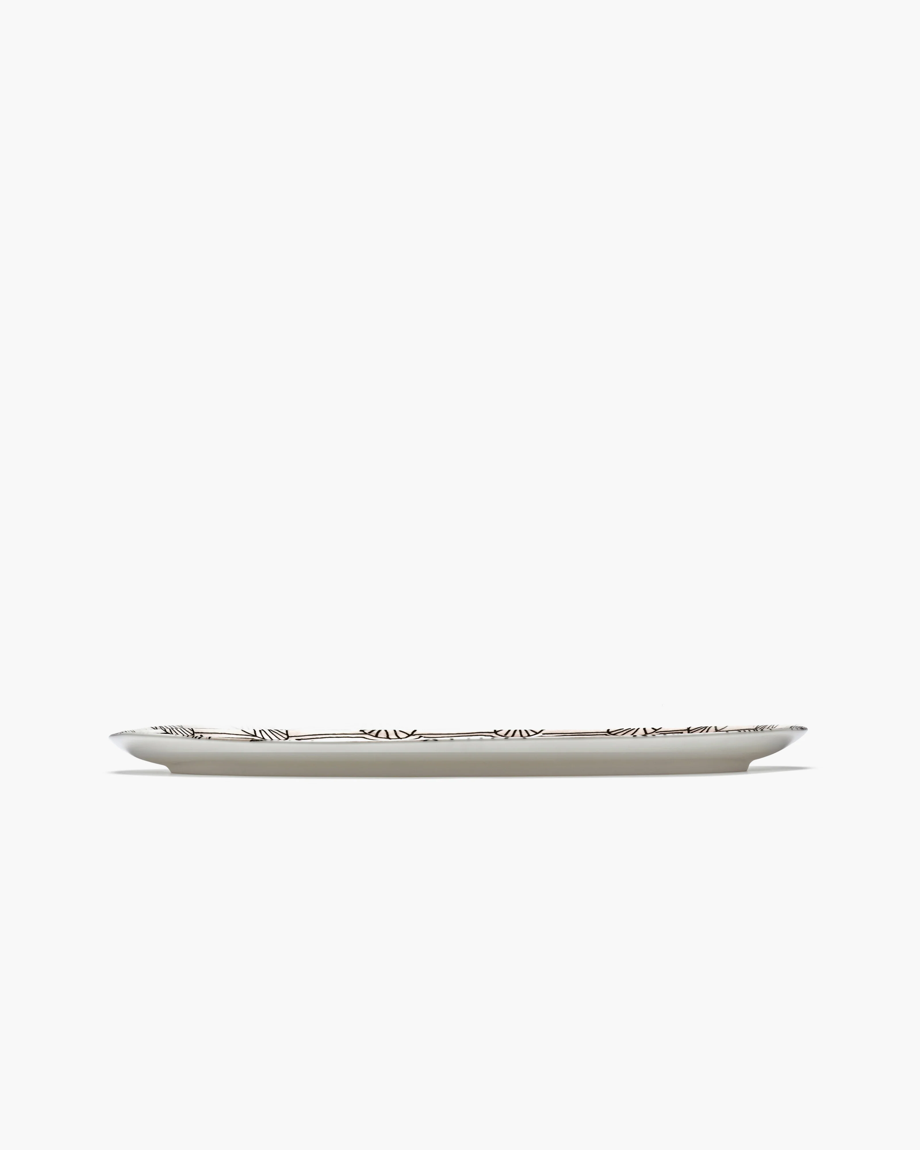 Oval plate °2 S Mirtillo nude Midnight Flowers - Image 4