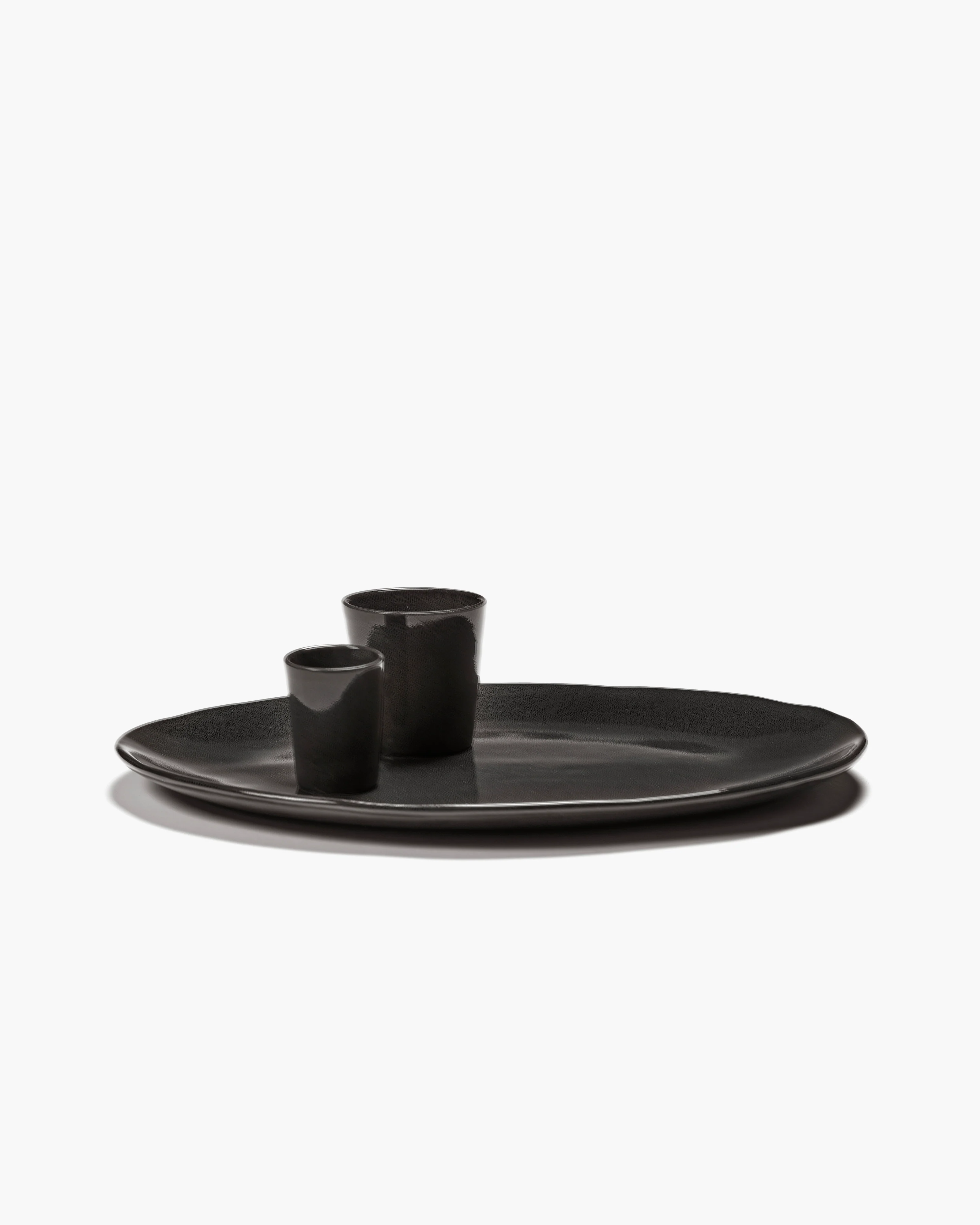 Oval plate ebony La Mère - Image 4