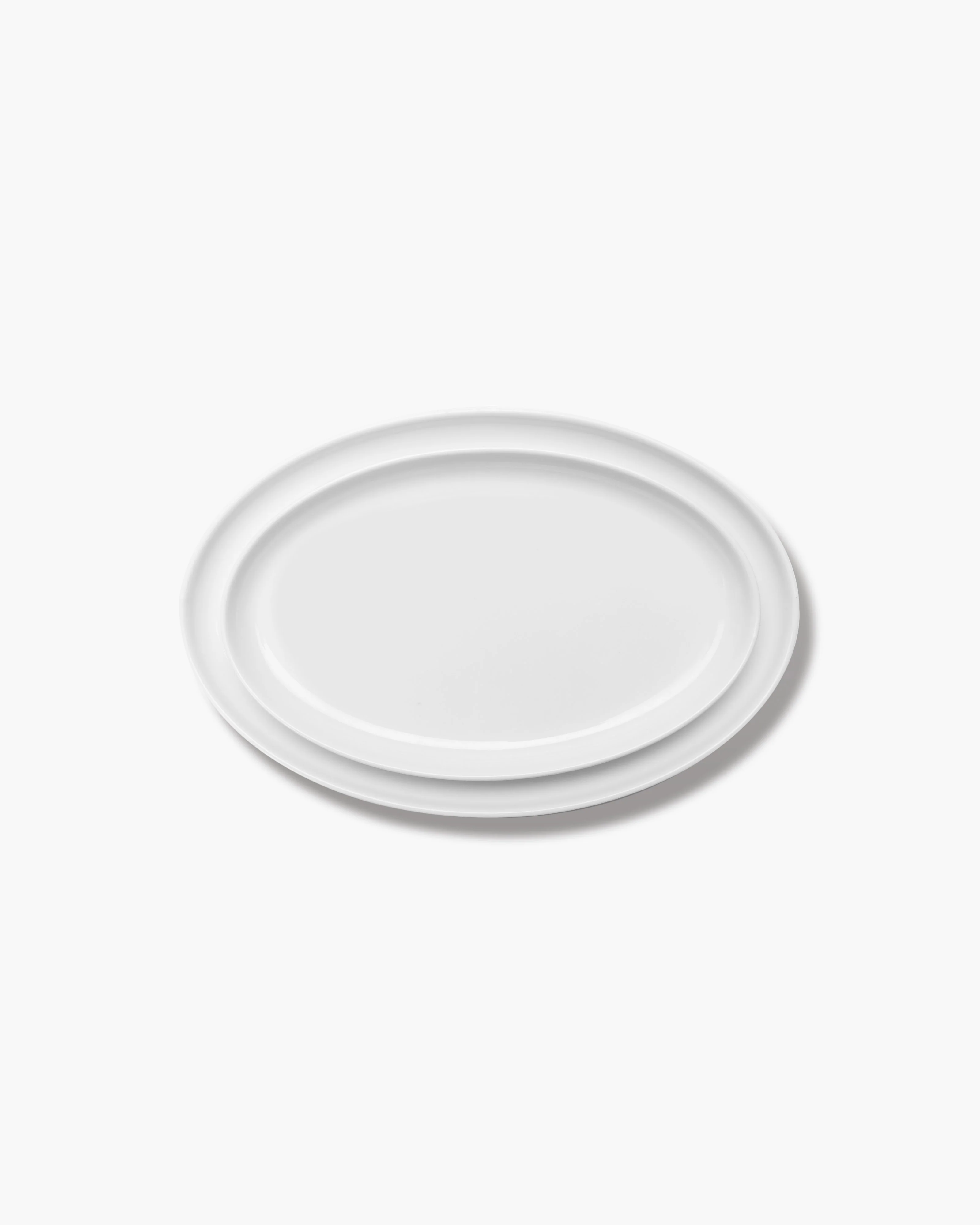 Oval plate L white matt Passe-partout - Image 2