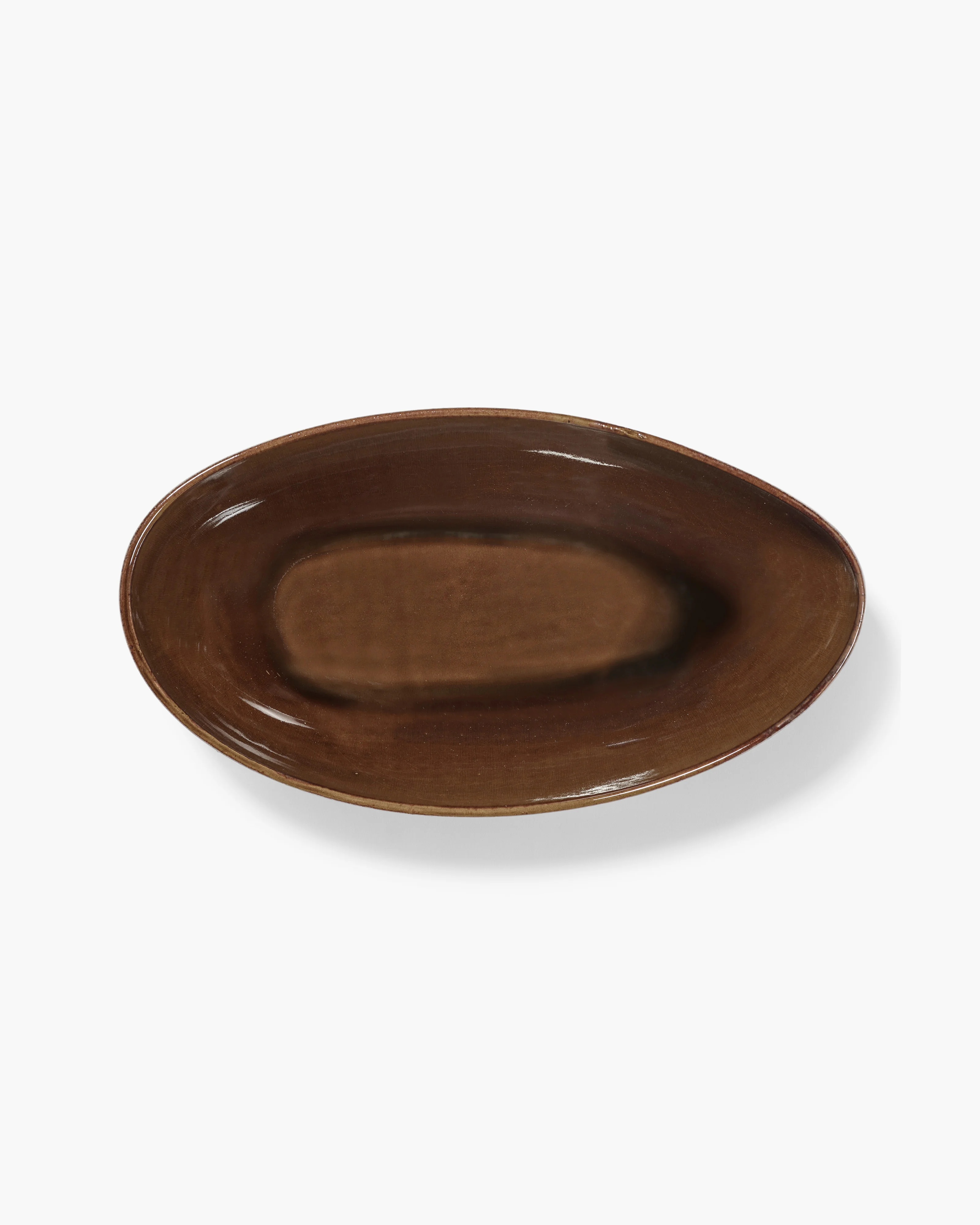 Oval serving bowl ocher Out of lines - Image 3