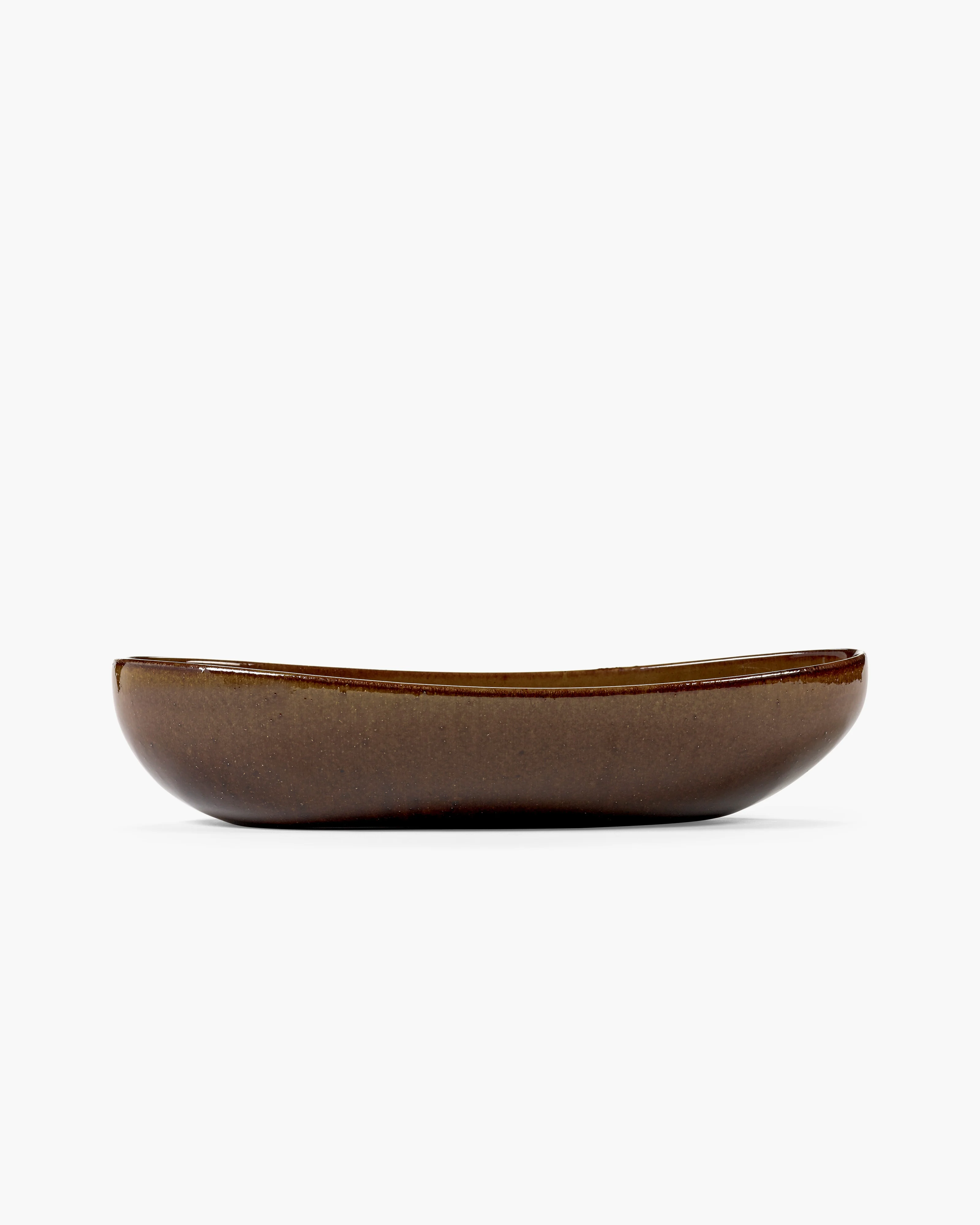 Oval serving bowl ocher Out of lines - Image 4