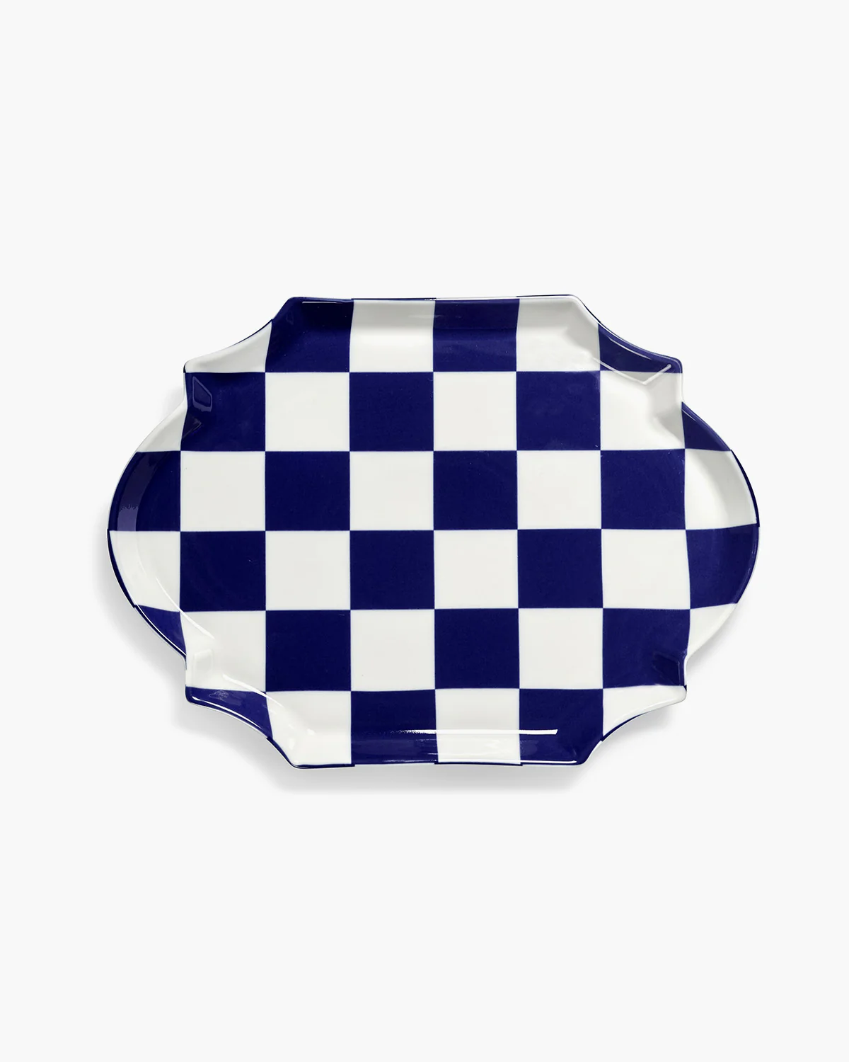Oval serving plate blue - white Fête des Bêtes Les Objets Mouleversants - Image 5