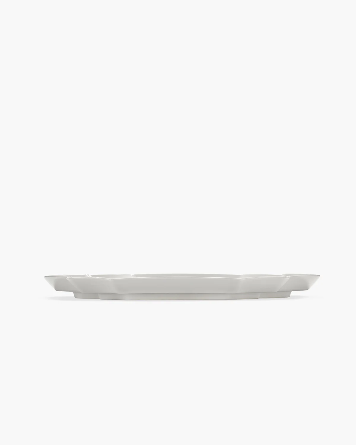 Oval serving plate white Perle Fine Les Objets Mouleversants - Image 3