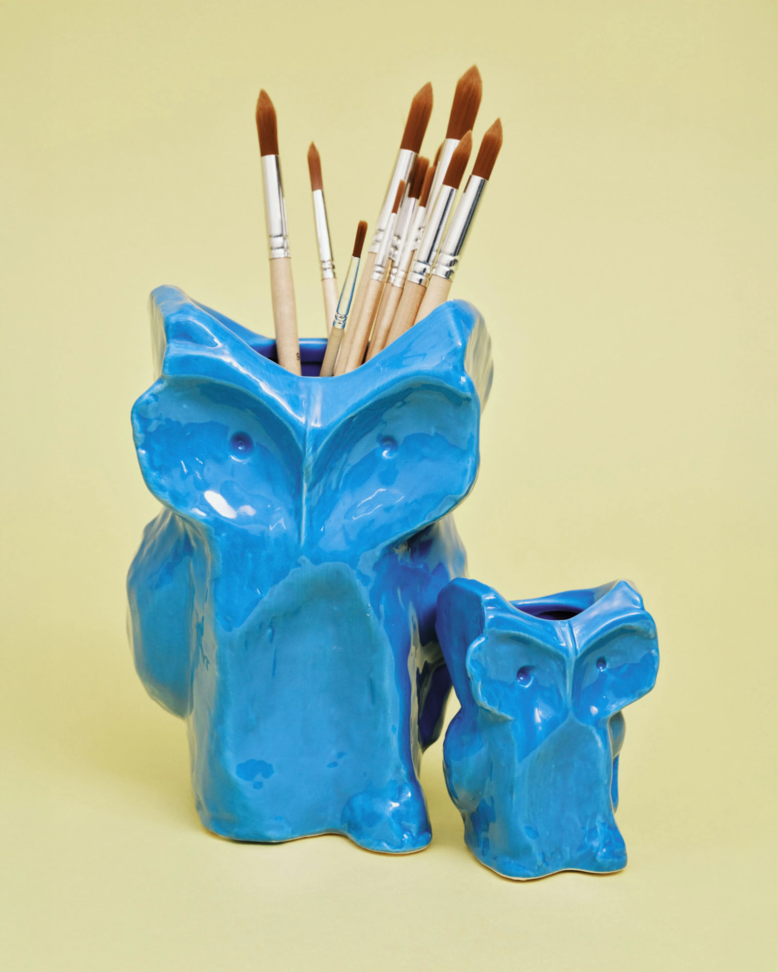 Owl vase XS blue After Midnight - Image 2
