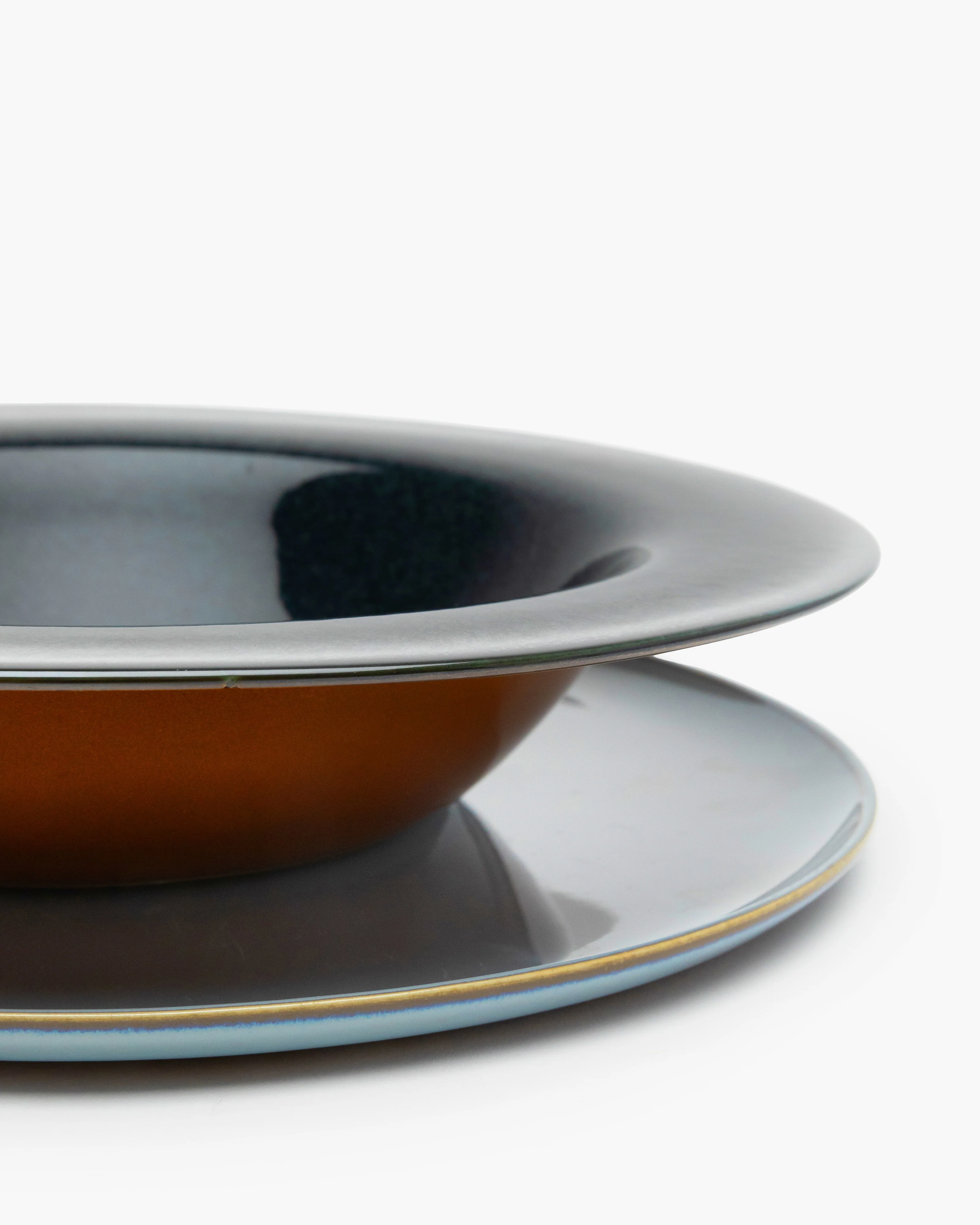 Pasta plate L dark blue/rust Terres de rêves - Image 2