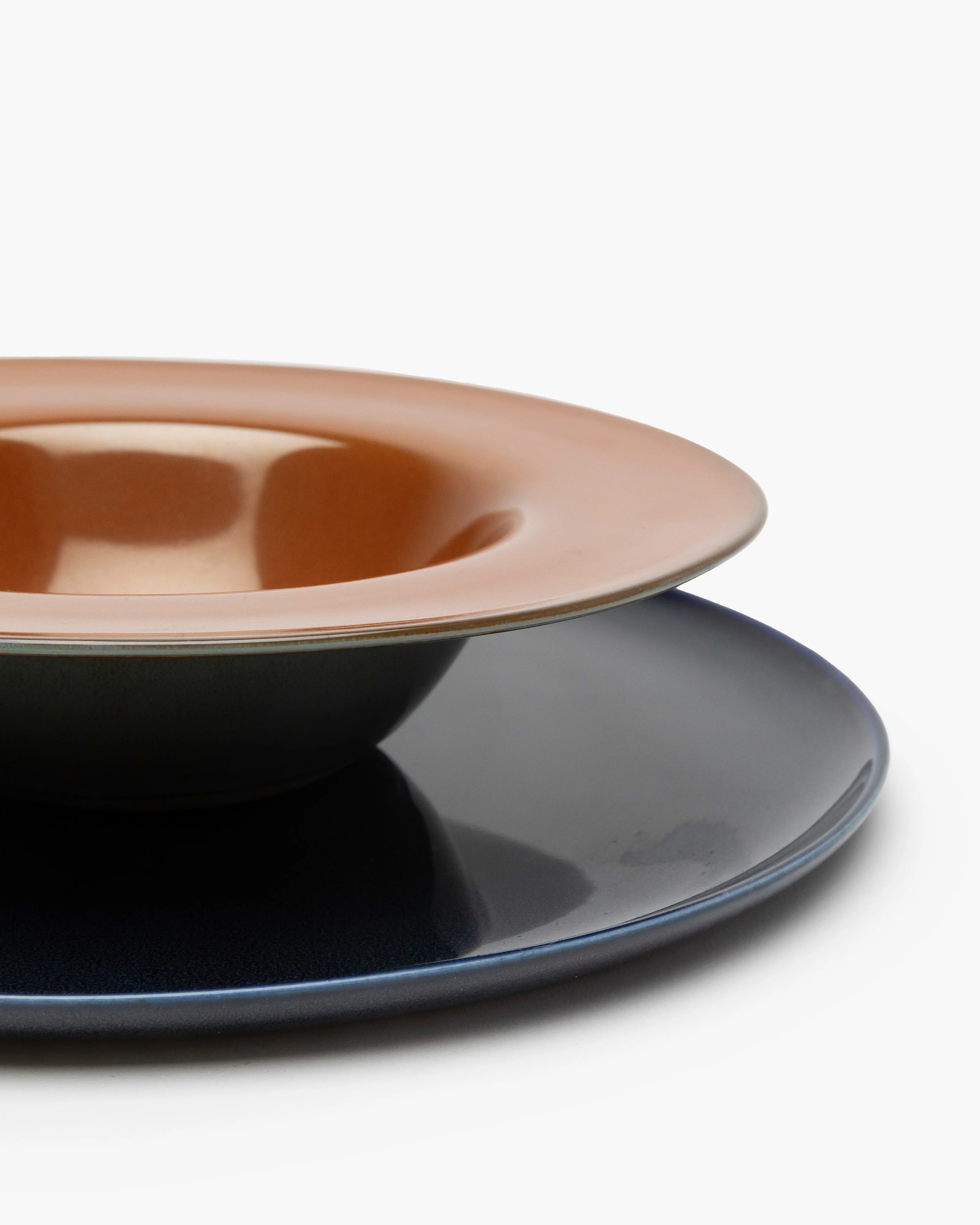 Pasta plate S rust/smoky blue Terres de rêves - Image 3