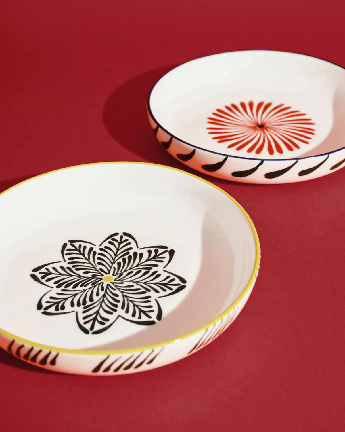 Pasta plate yellow - green Bazaar - Image 3