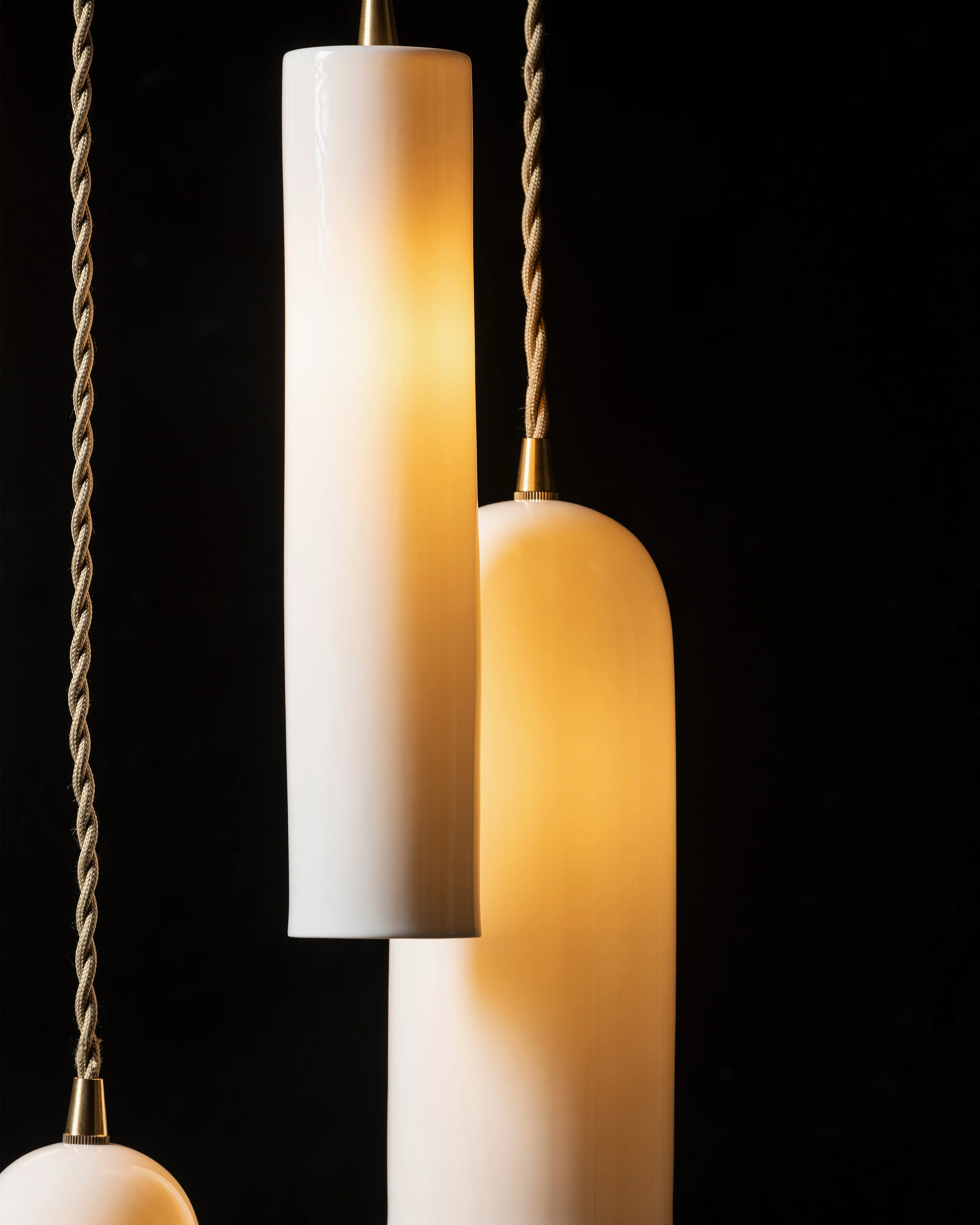 Pendant lamp white Olympia n°2 Terres de Rêves - Image 4