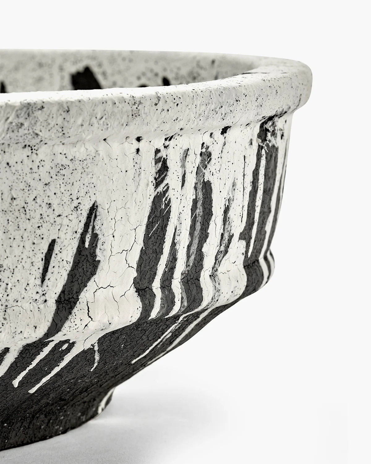 Planter bowl 02 L off-white/dark brown Dune - Image 4