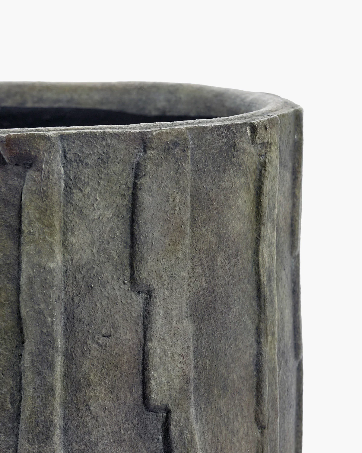 Planter low 03 dark green Rift - Image 3