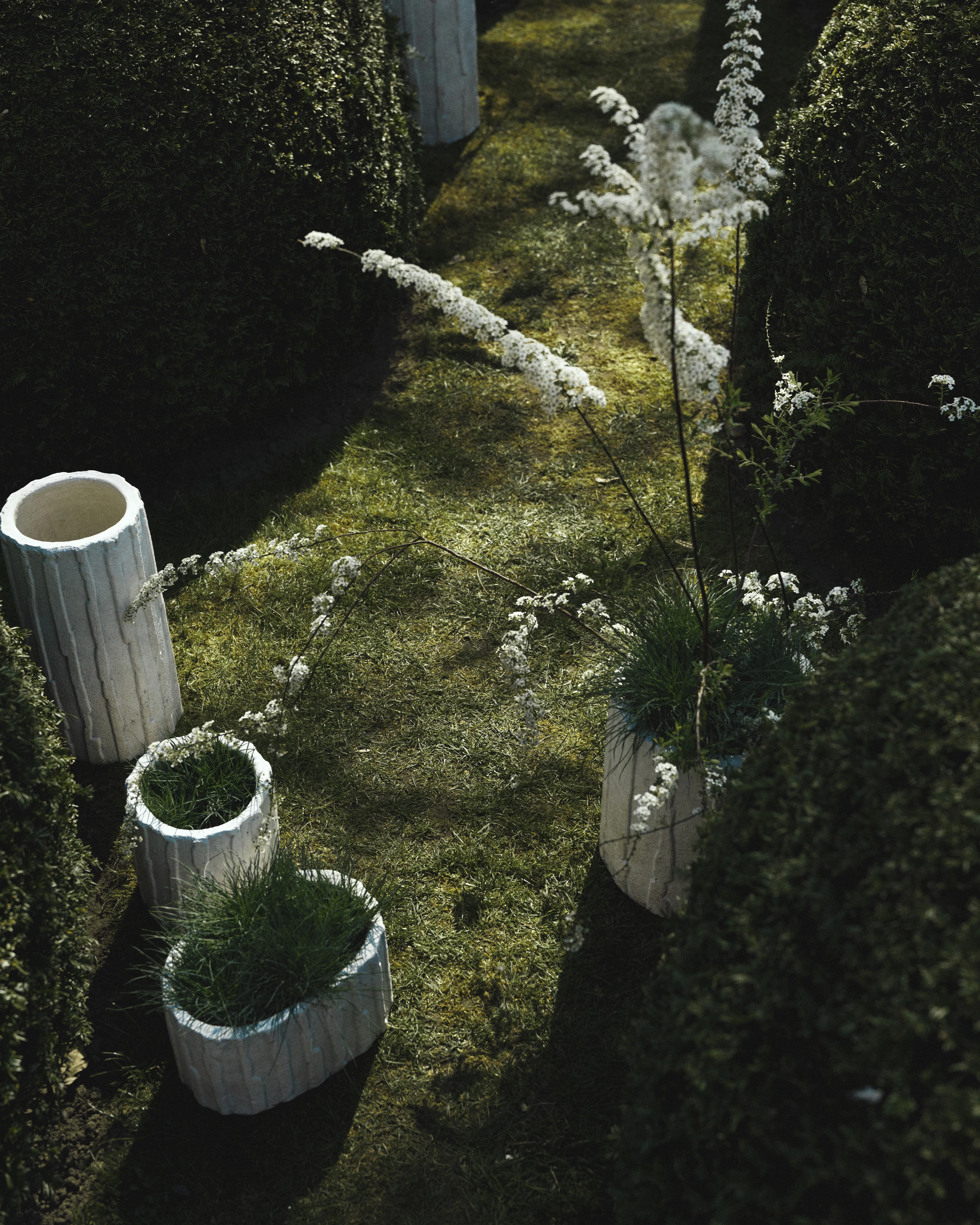 Planter low 03 off-white Rift - Image 2